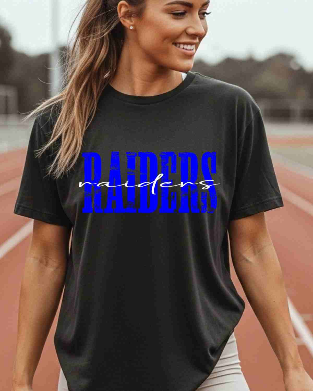 Raiders Distressed DTF Transfer - Rustic Grace Heat Transfer Company