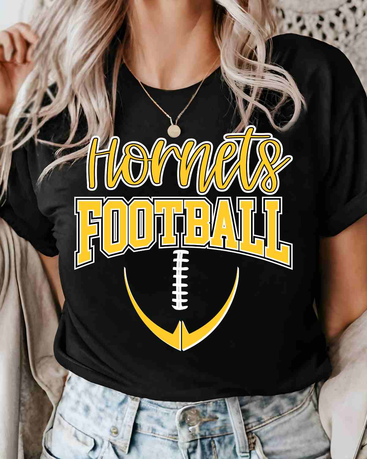 Hornets Half Football DTF Transfer