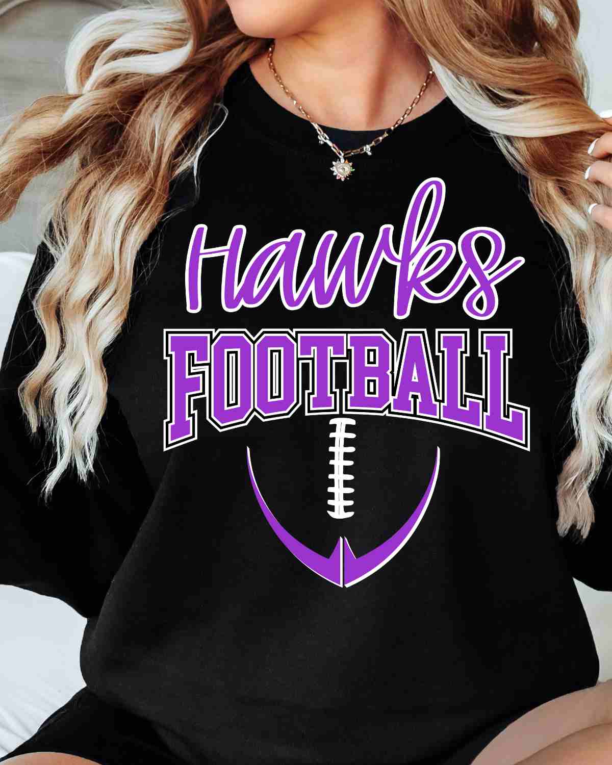 Hawks Half Football DTF Transfer