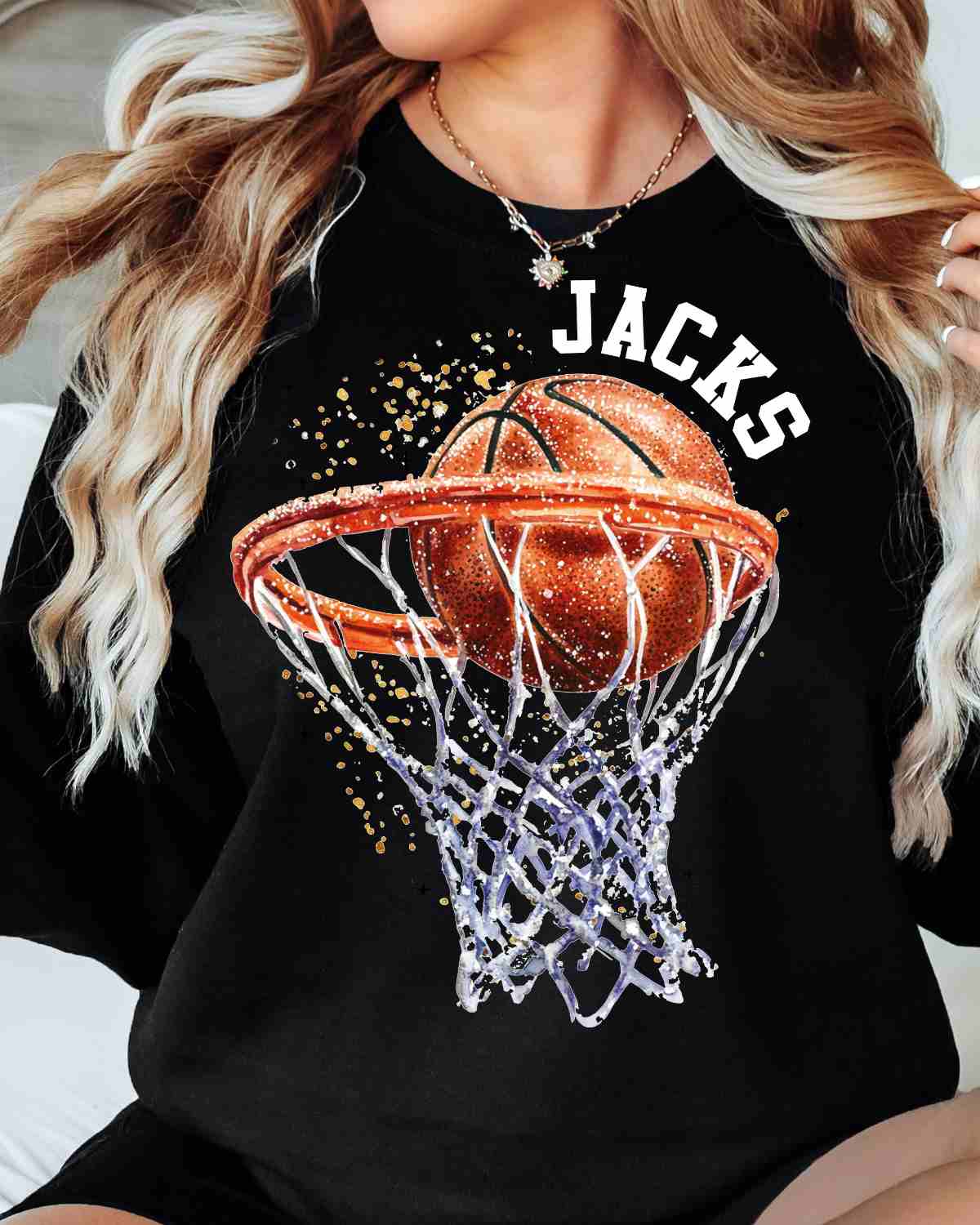 Jacks Basketball Hoop DTF Transfer