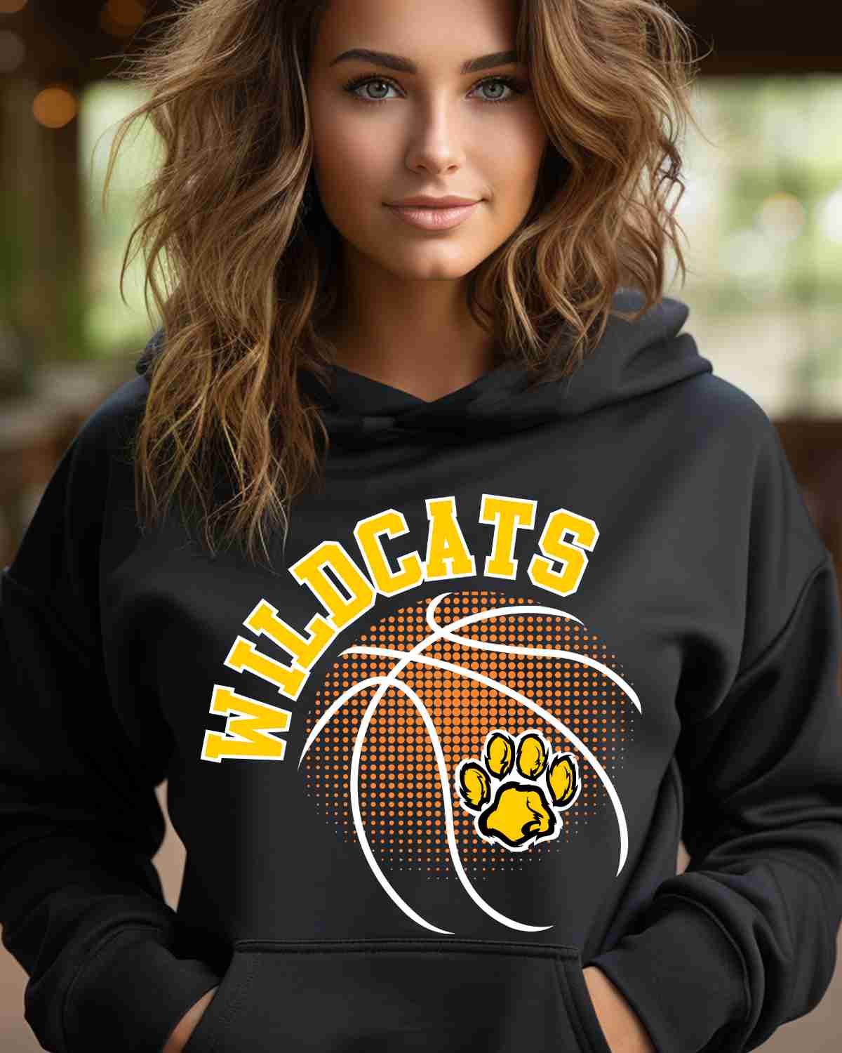 Wildcats Basketball Halftone DTF Transfer