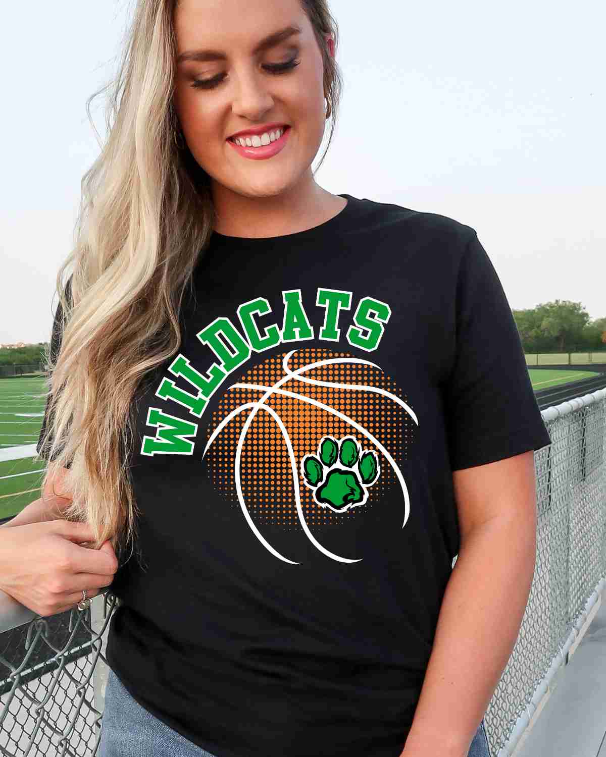 Wildcats Basketball Halftone DTF Transfer
