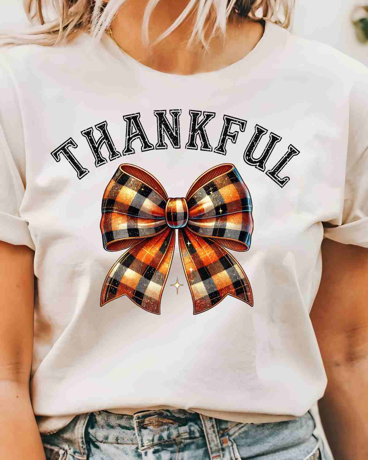 Thankful Coquette Bow DTF Transfer