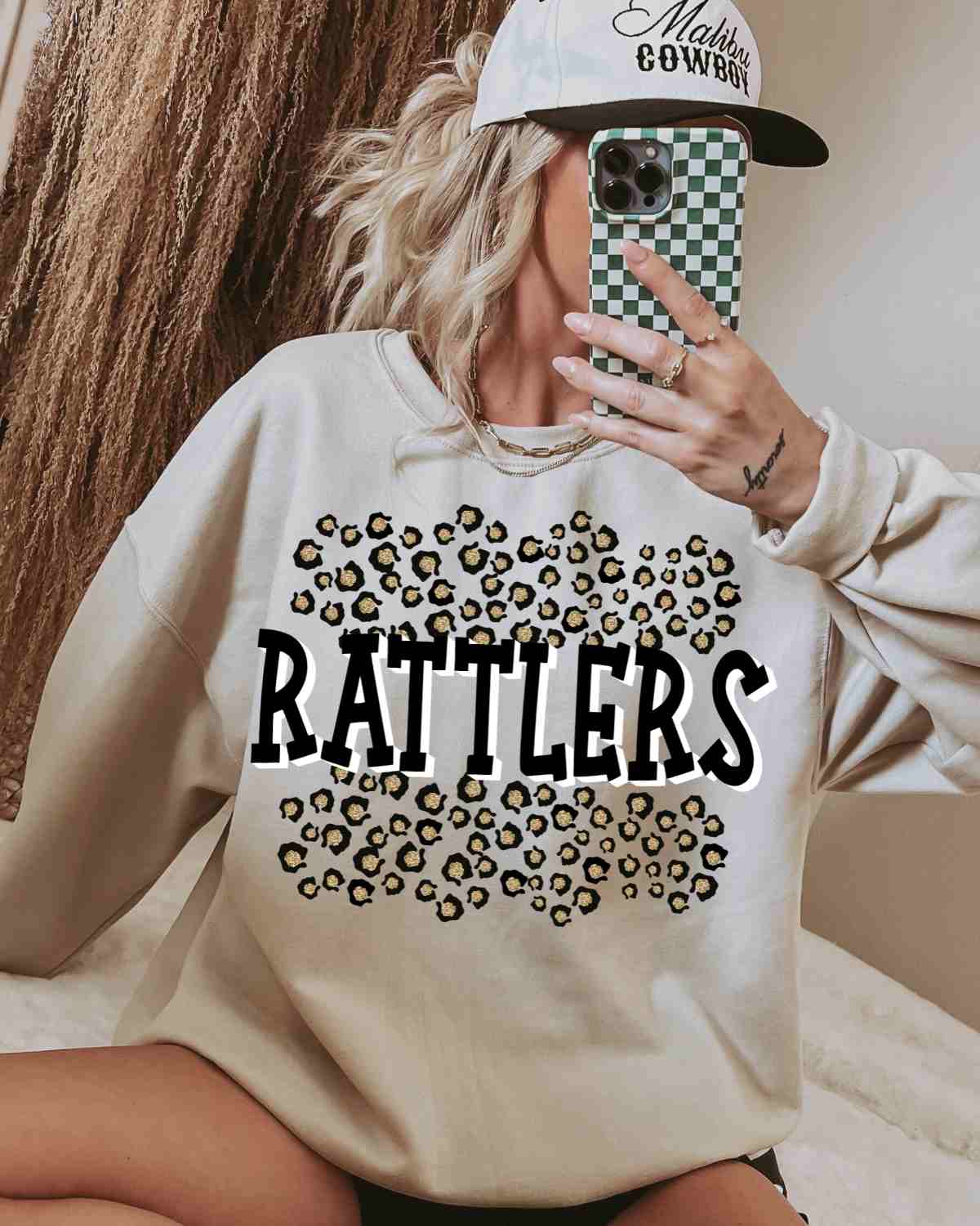 Rattlers Leopard Print DTF Transfer