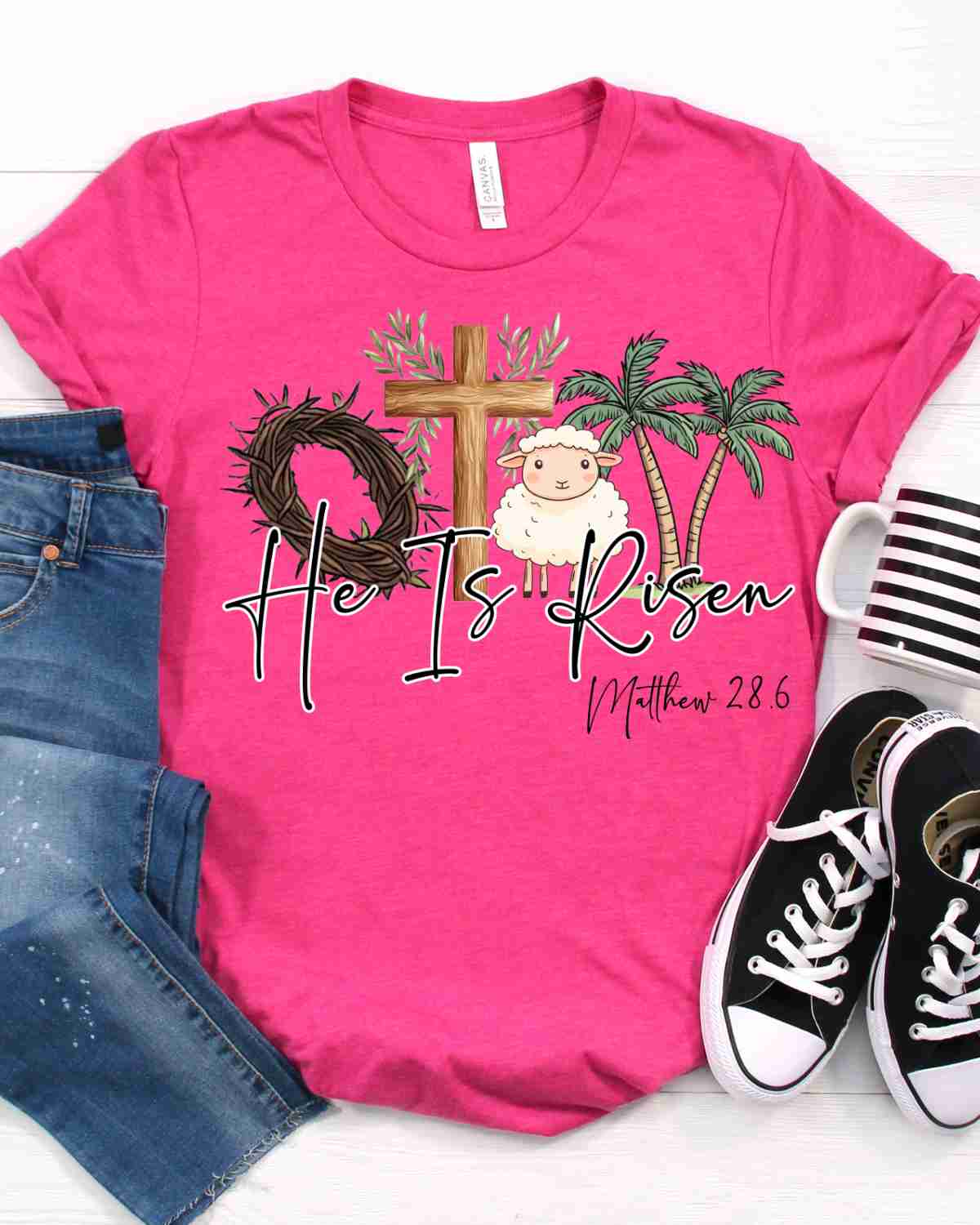 He is Risen True Easter DTF Transfer