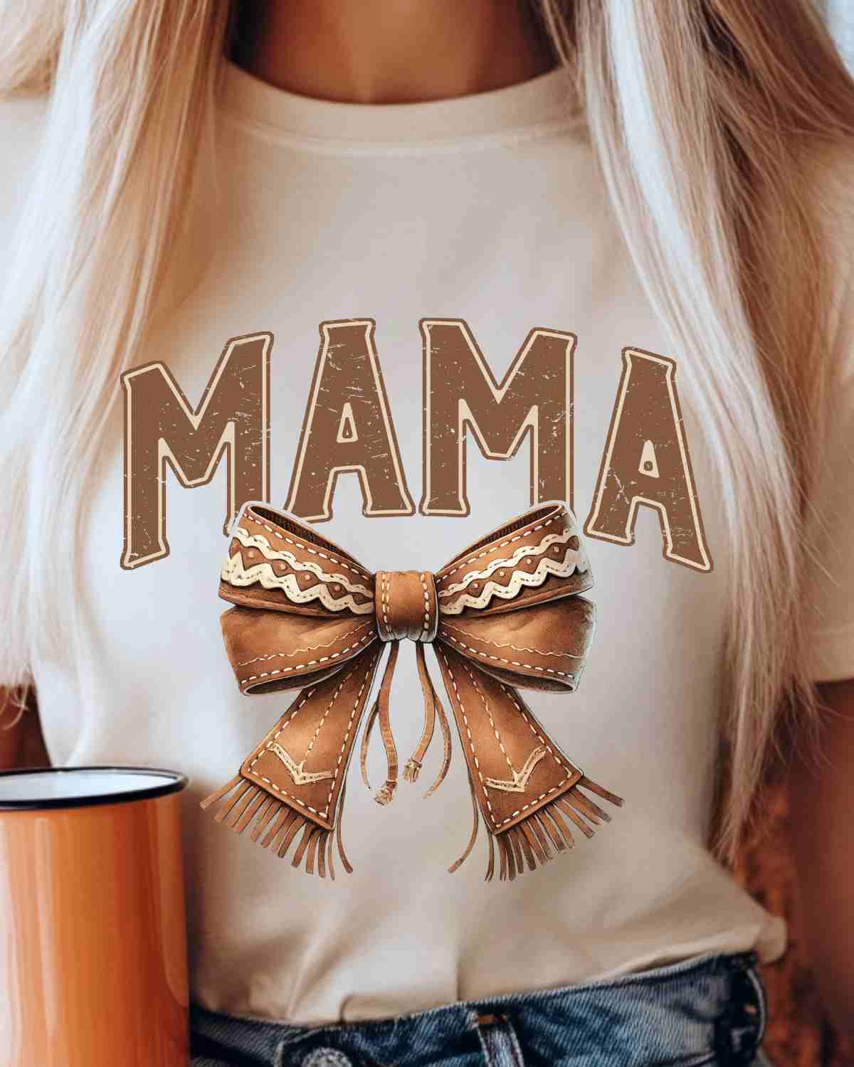 Western Mama Bow DTF Transfer