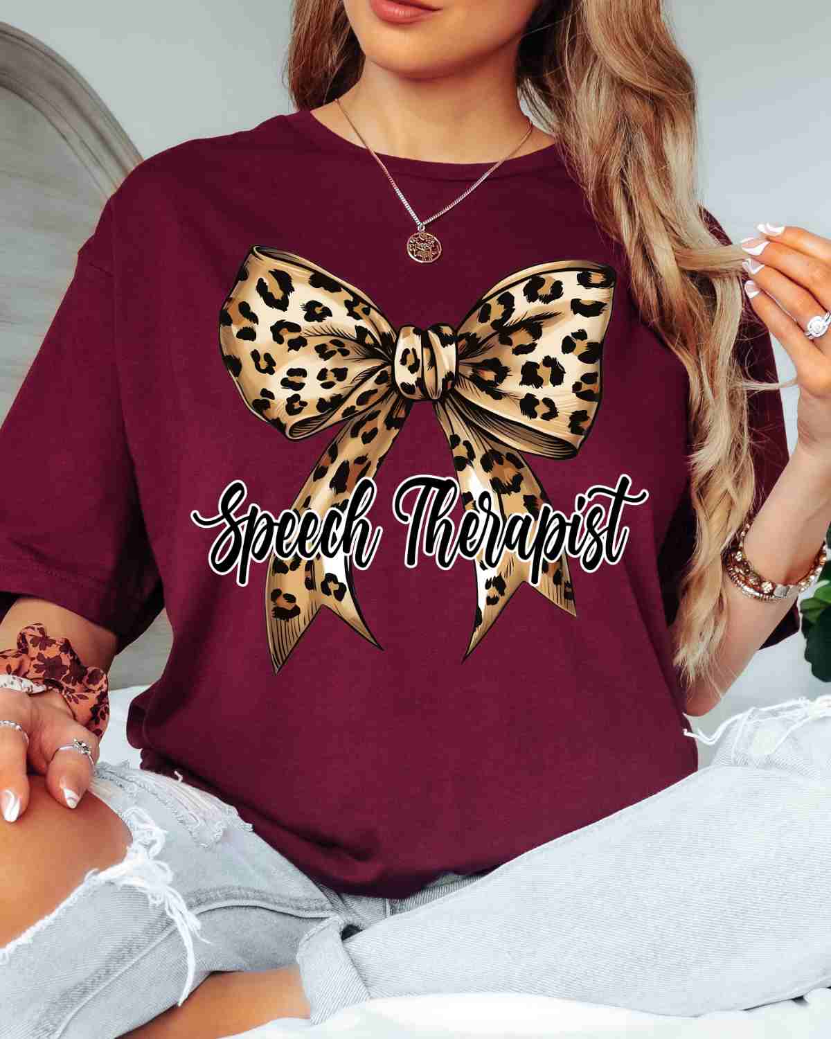 Custom Name Leopard Bow DTF Transfer