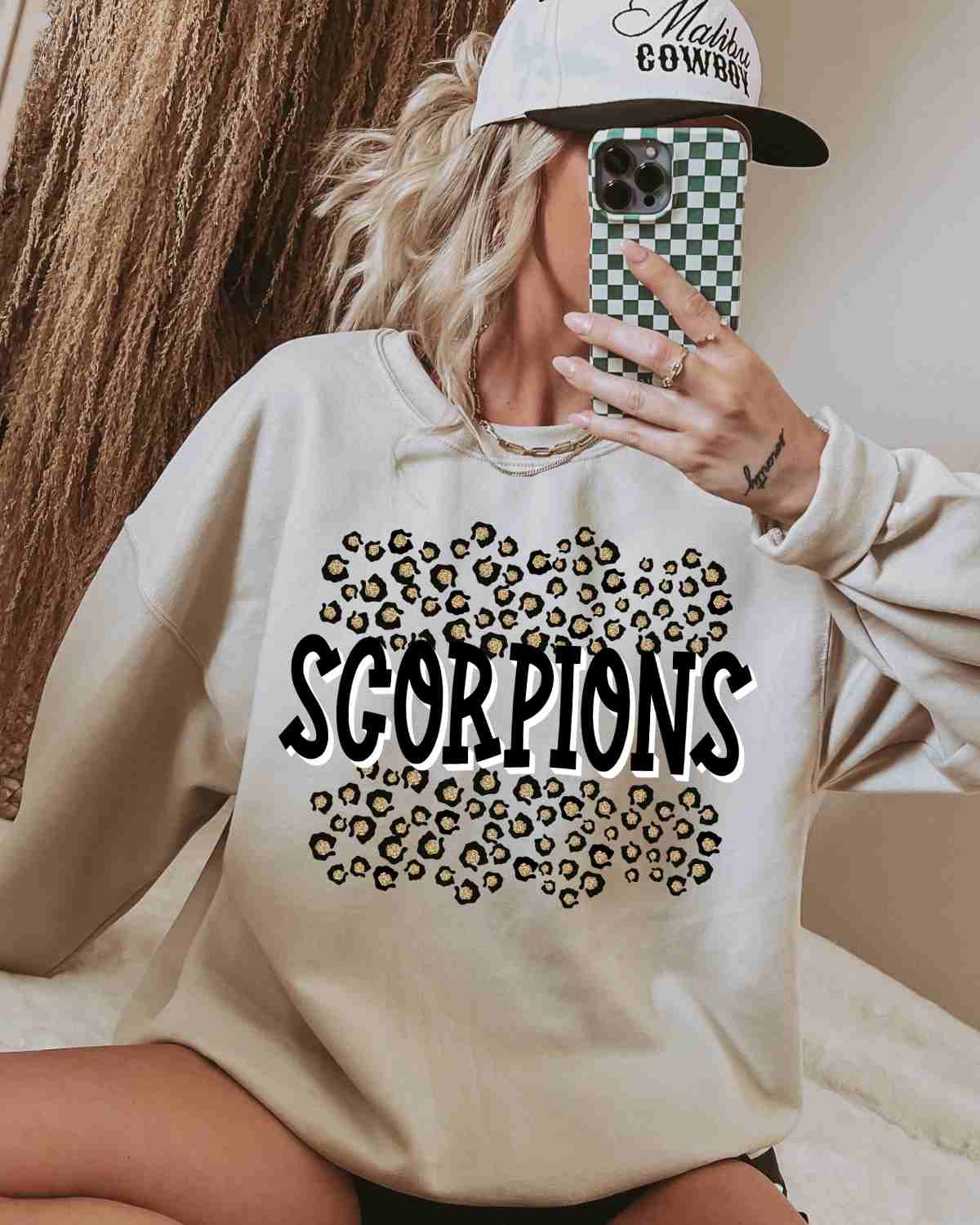 Scorpions Leopard Print DTF Transfer