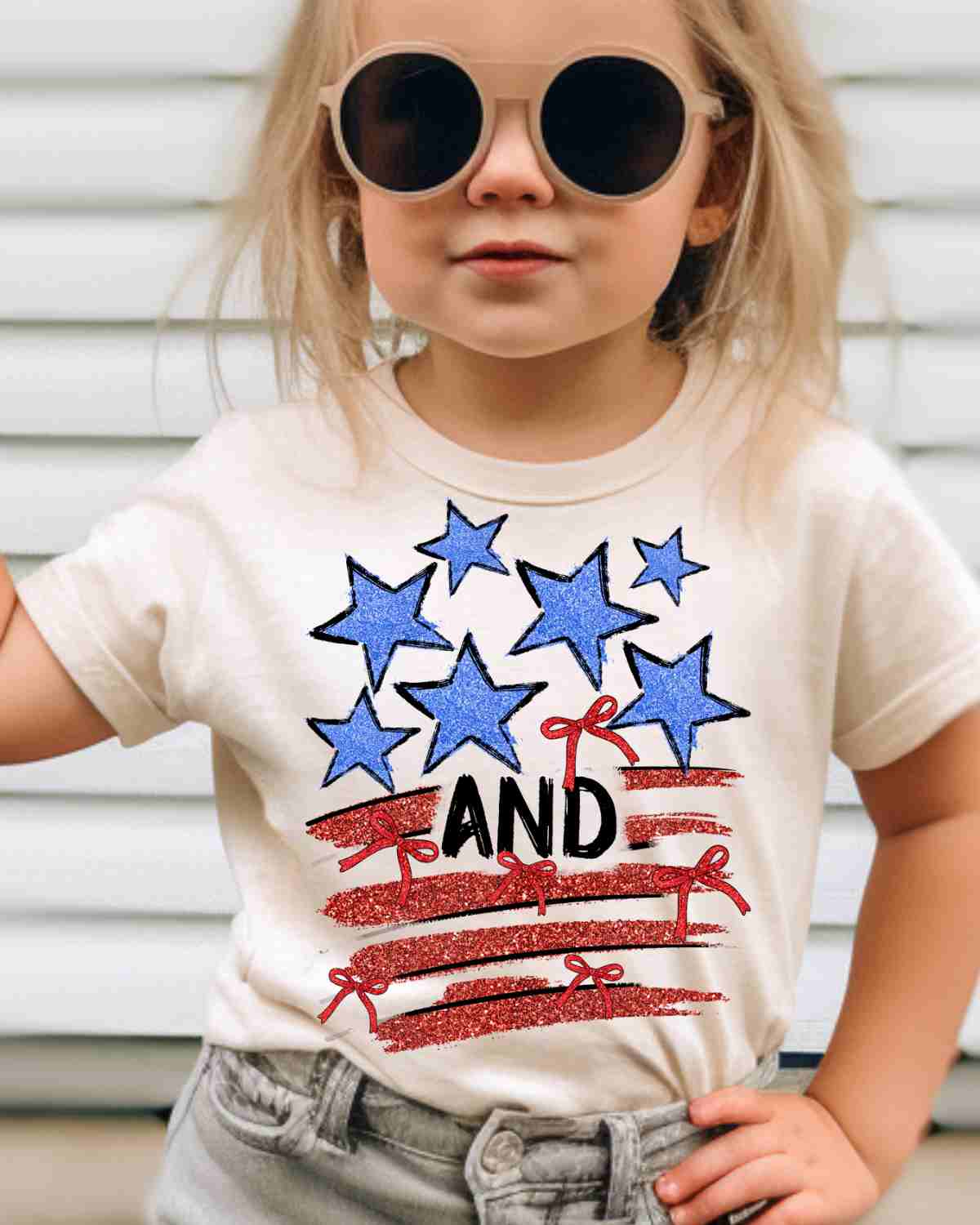 Stars and Stripes Bows DTF Transfer