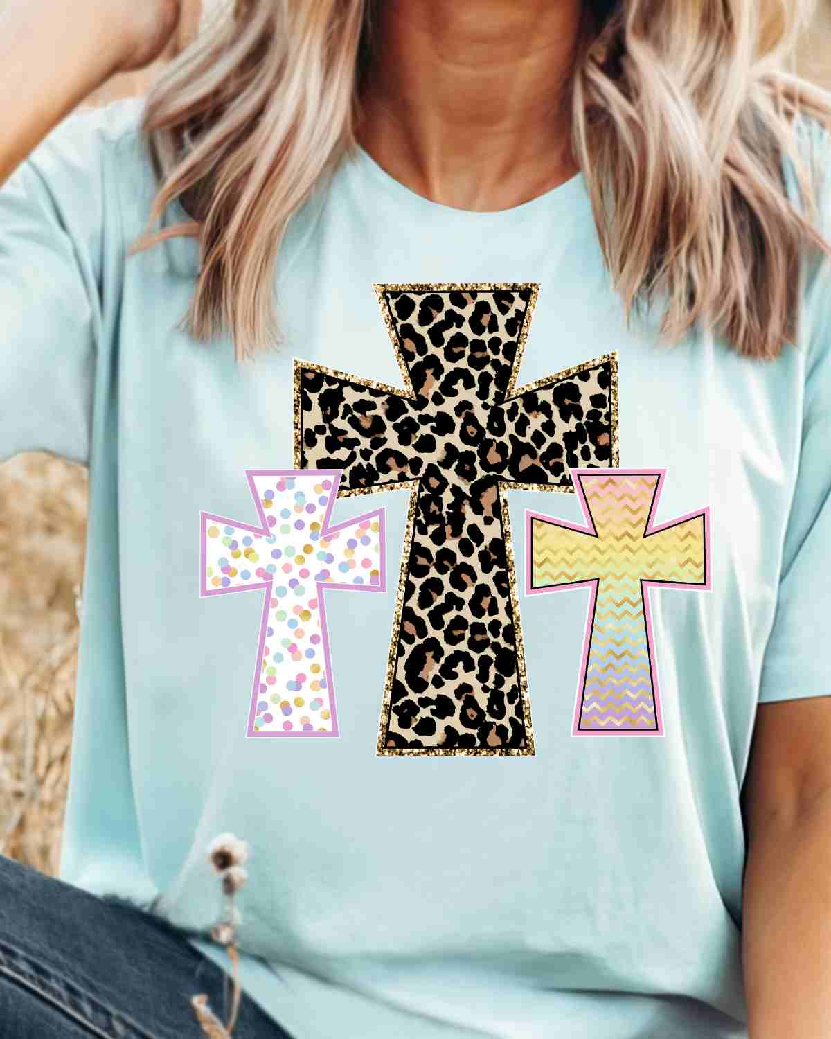 Three Crosses DTF Transfer