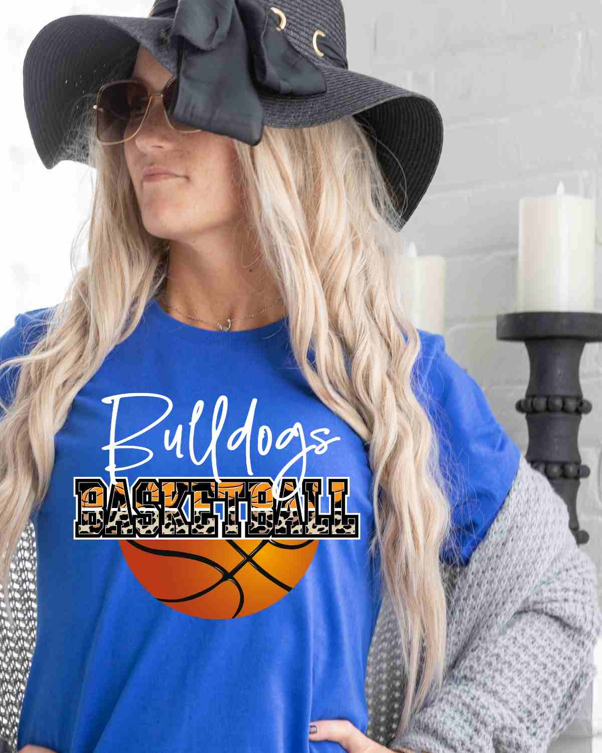 Bulldogs Basketball Half Ball DTF Transfer