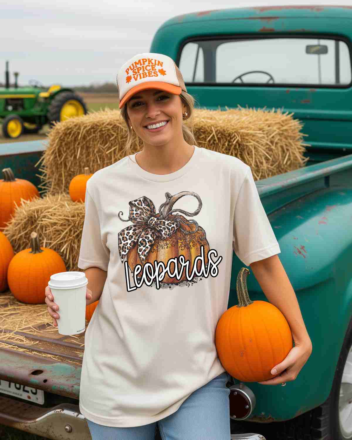 Leopards Pumpkin Bow DTF Transfer