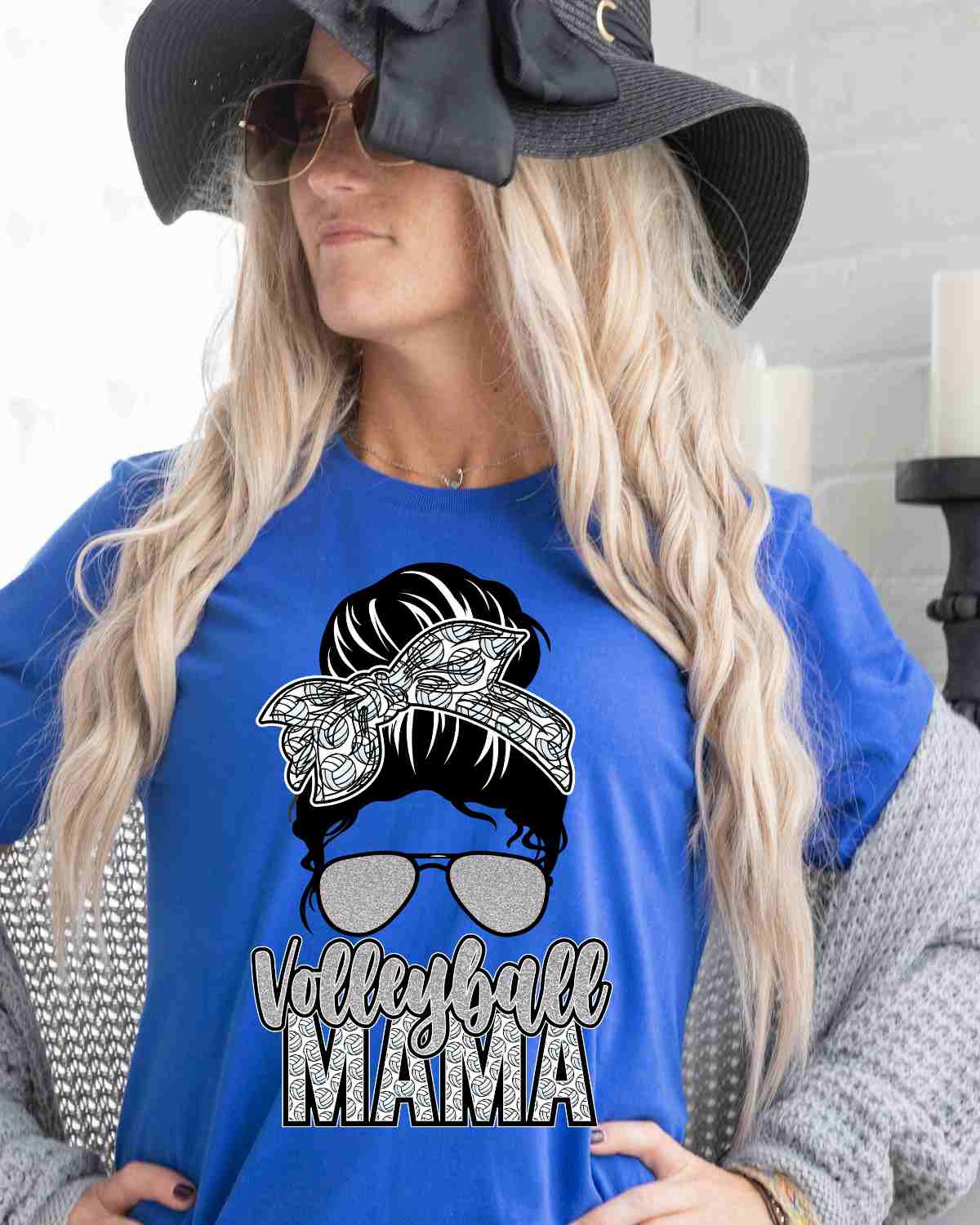 Volleyball Mama Messy Bun DTF Transfer