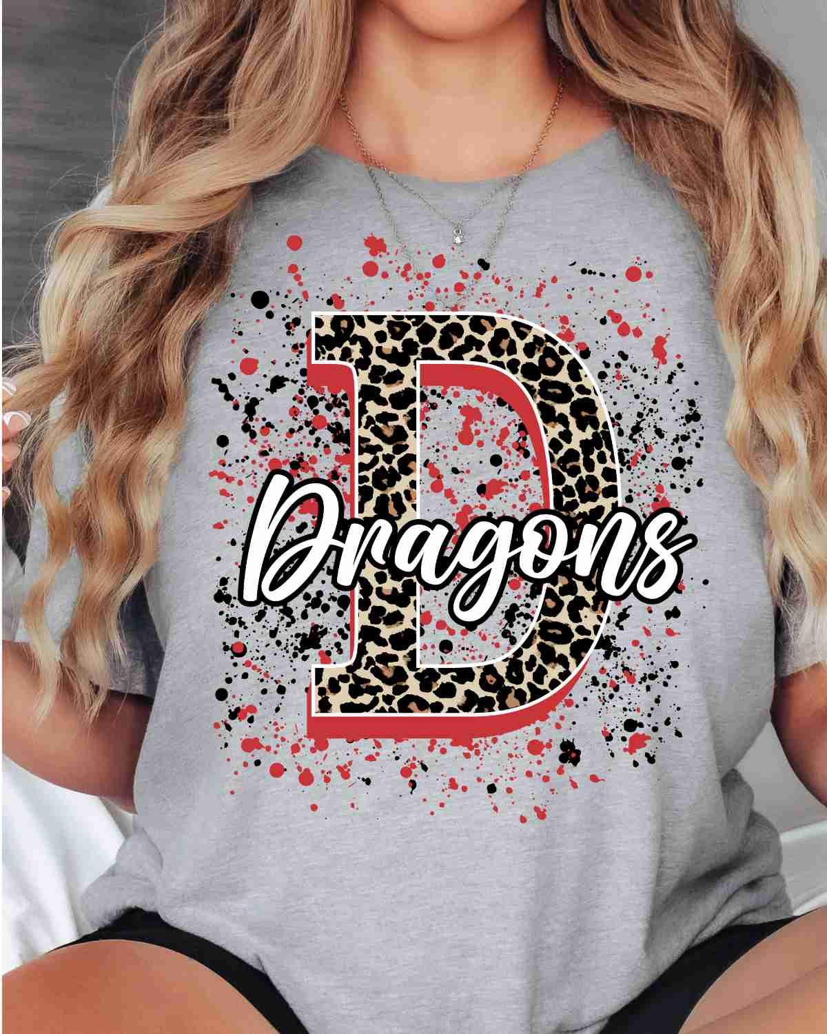 Dragons Letter Splatter DTF Transfer