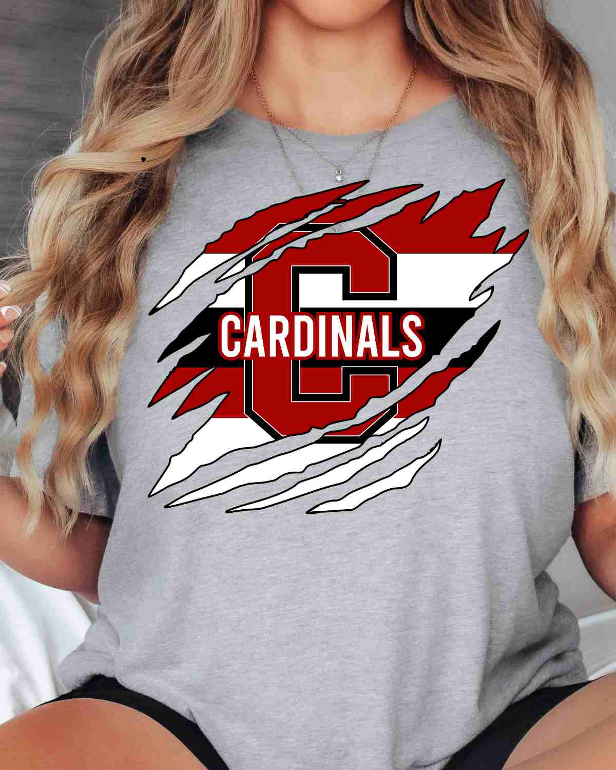 Cardinals Swash Claw Mark DTF Transfer