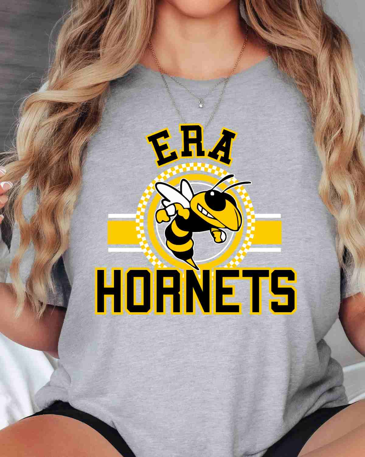 Era Hornet Checkered Circle Banner with Logo DTF Transfer