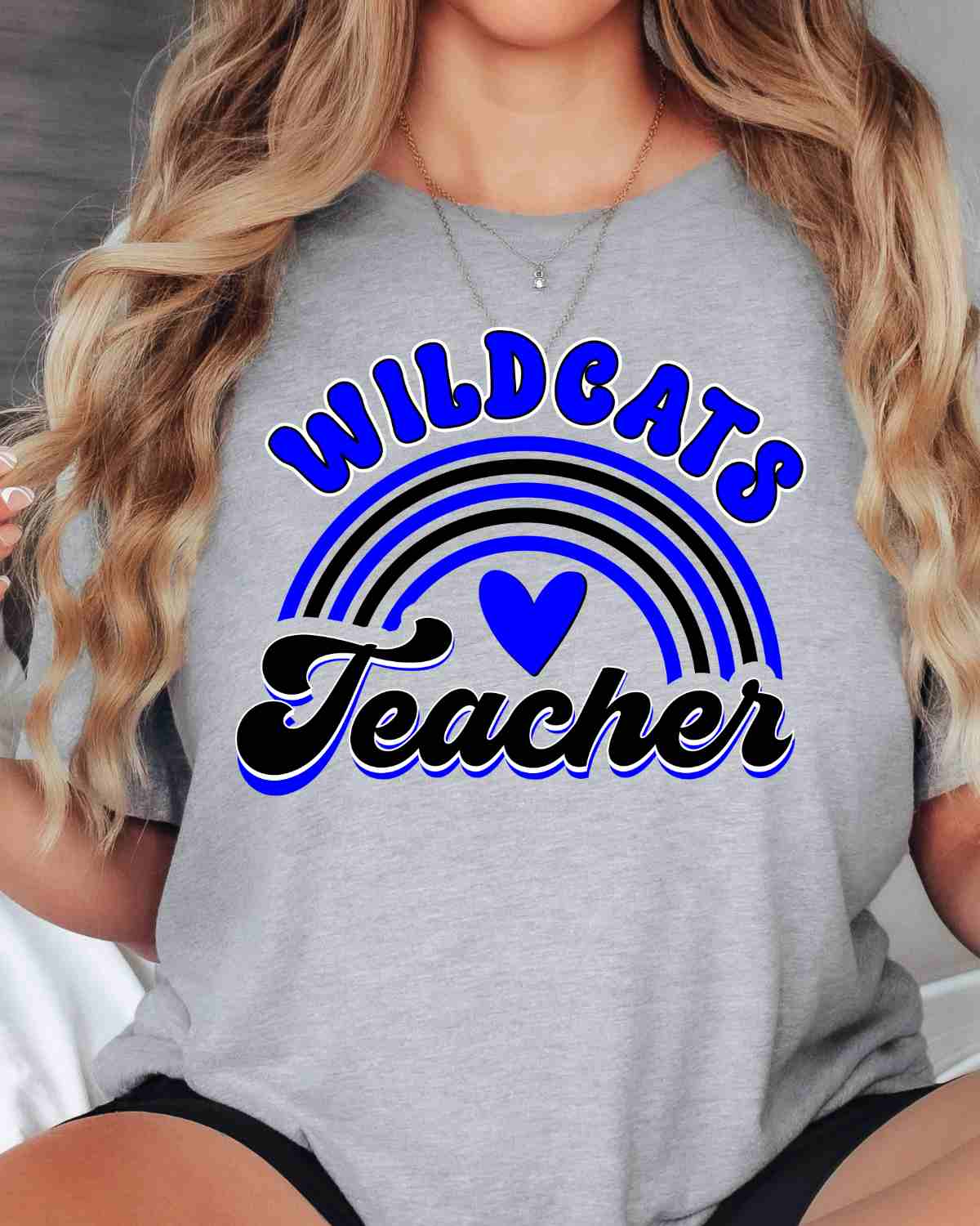Wildcats Teacher Rainbow DTF Transfer