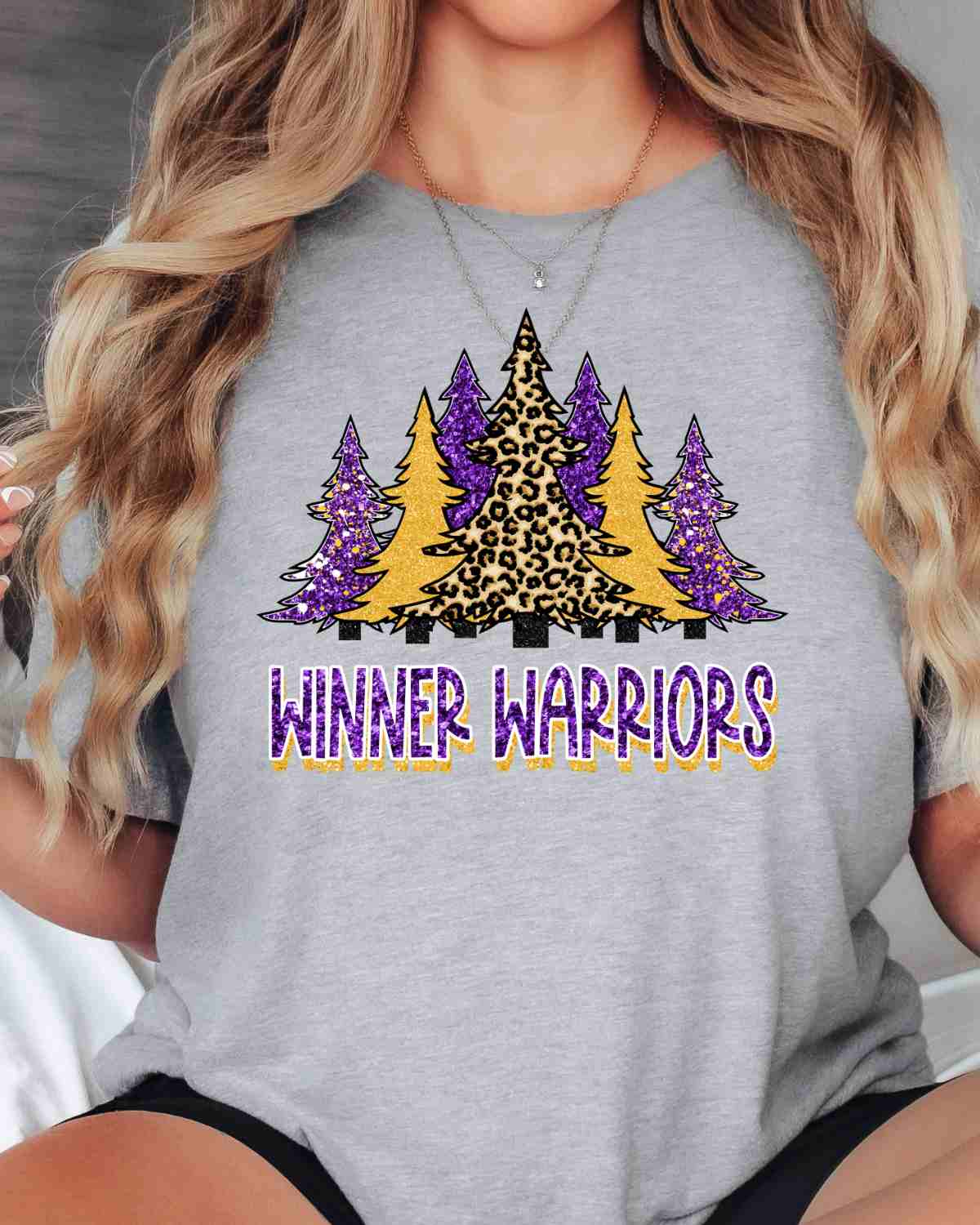 Winner Warriors Christmas Trees DTF Transfer