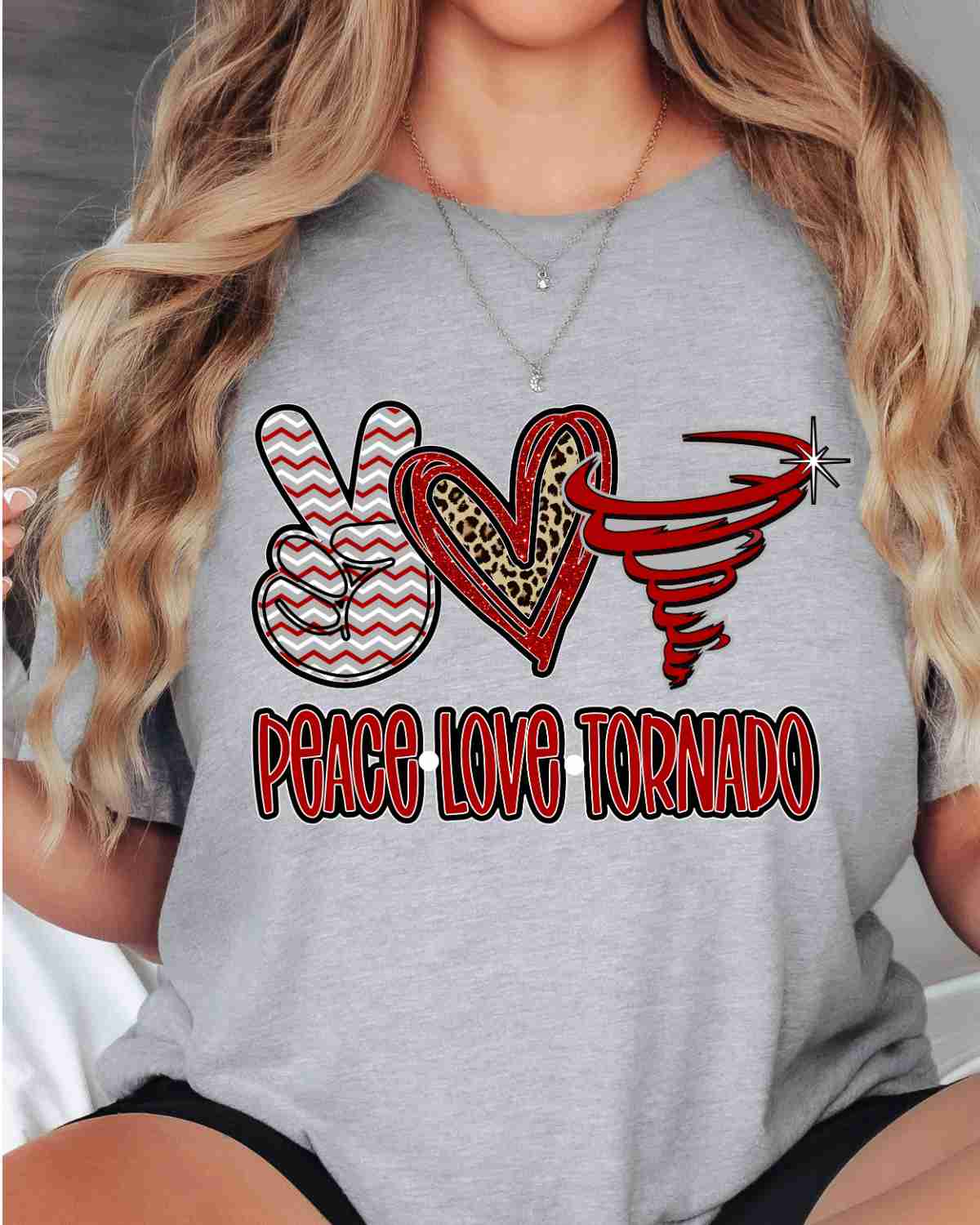 Peace Love Tornado DTF Transfer