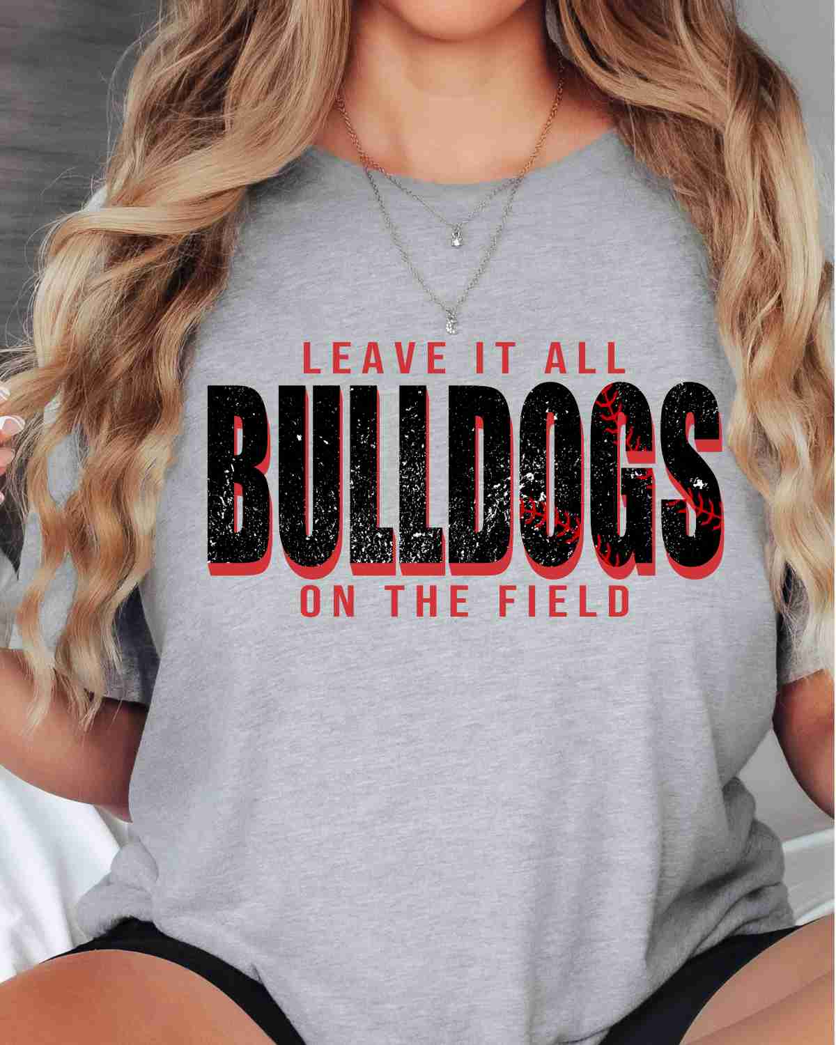 Bulldogs Baseball Leave it on the Field DTF Transfer