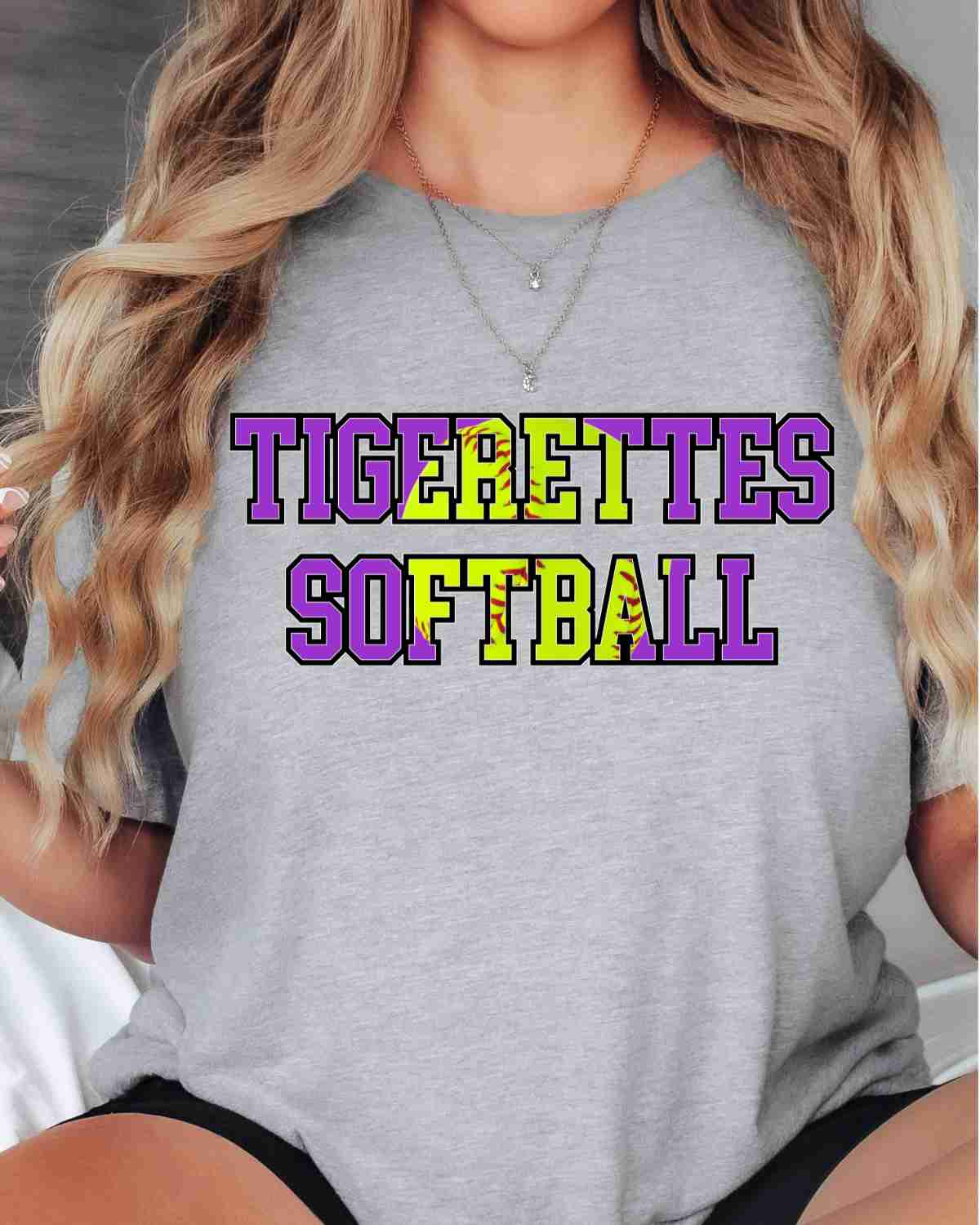 Tigerettes Softball Words DTF Transfer