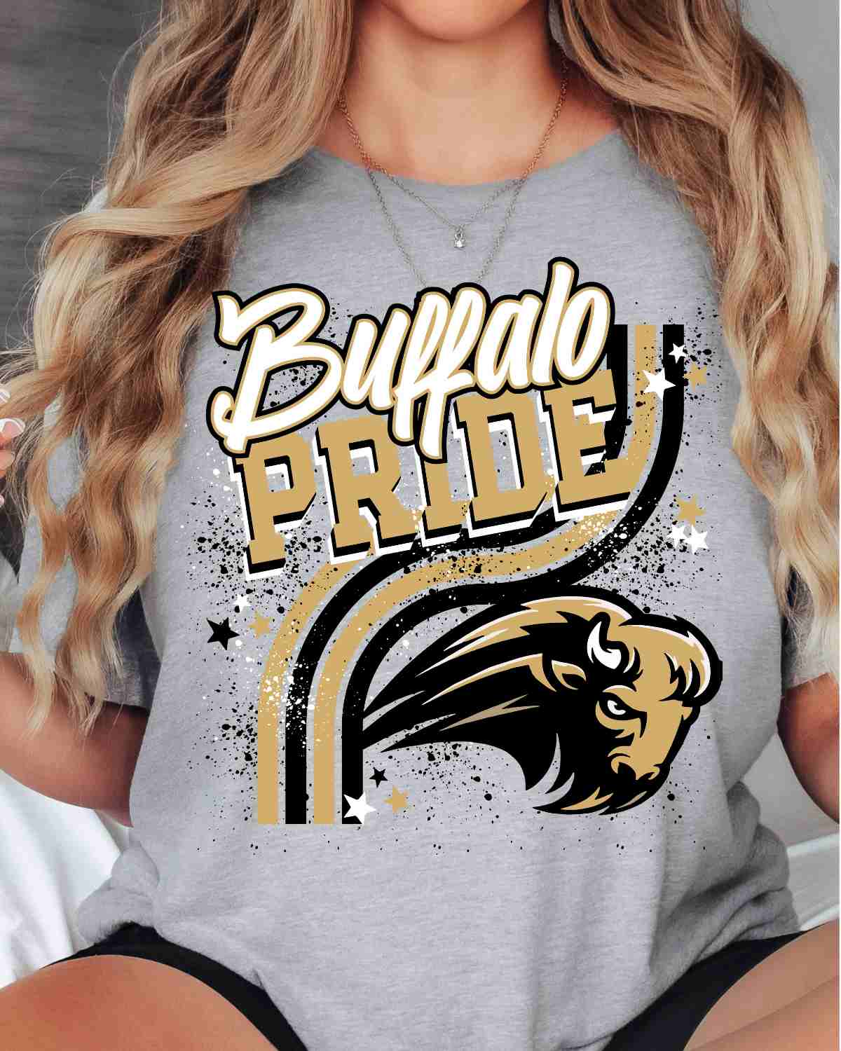 Buffalo Pride Wavy Stripes DTF Transfer