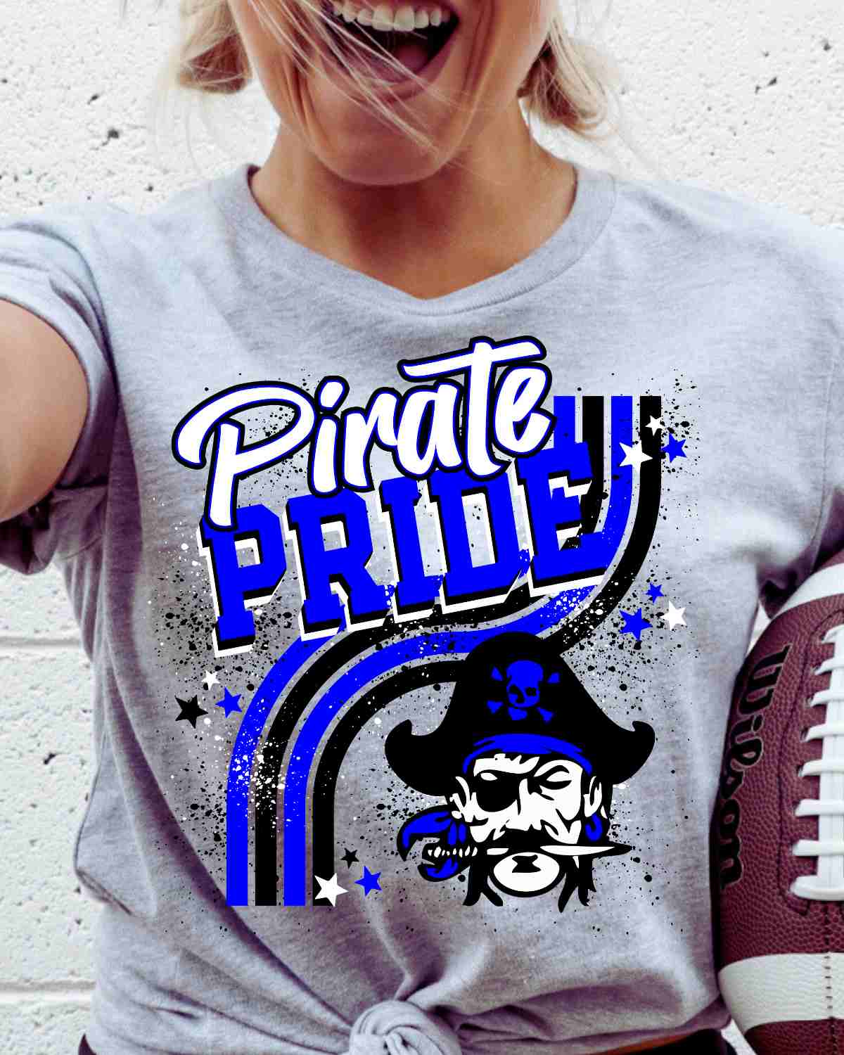 Pirate Pride Wavy Stripes DTF Transfer
