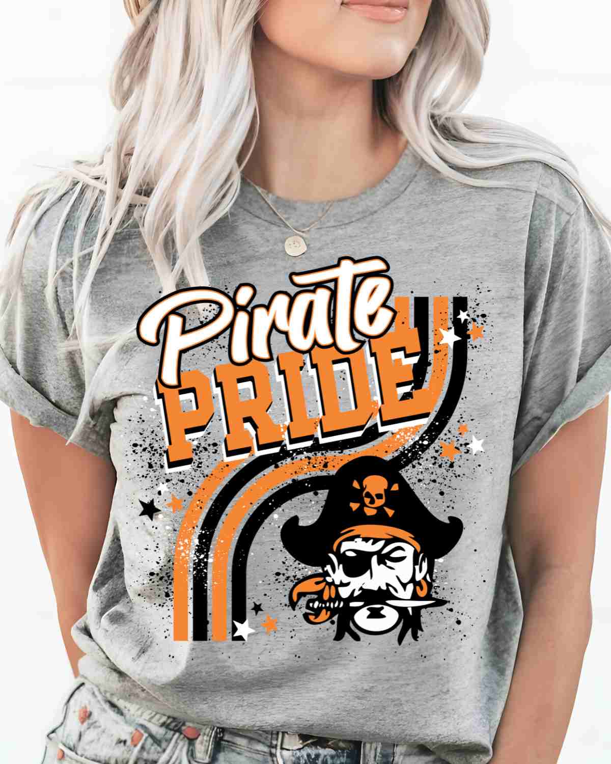 Pirate Pride Wavy Stripes DTF Transfer