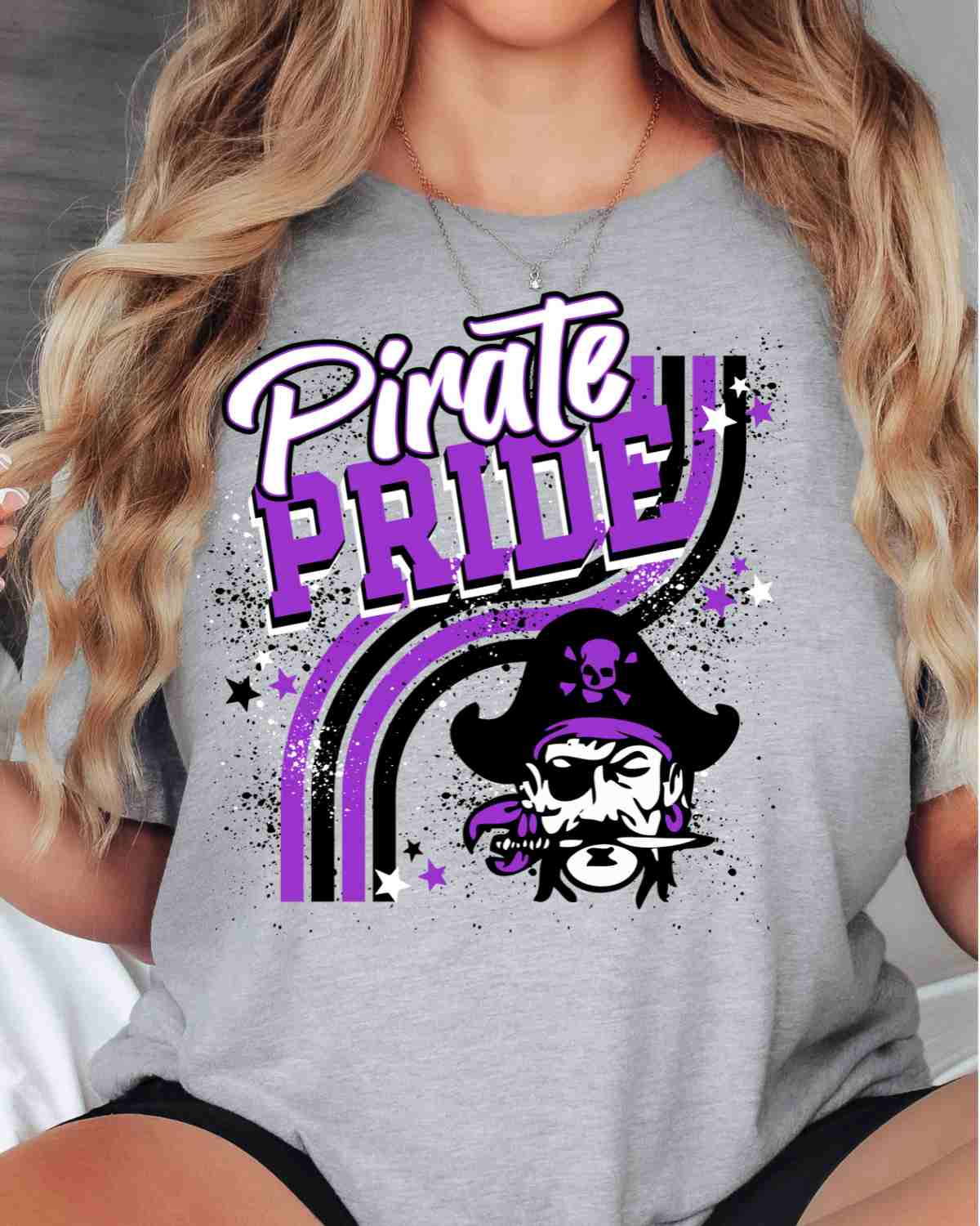 Pirate Pride Wavy Stripes DTF Transfer