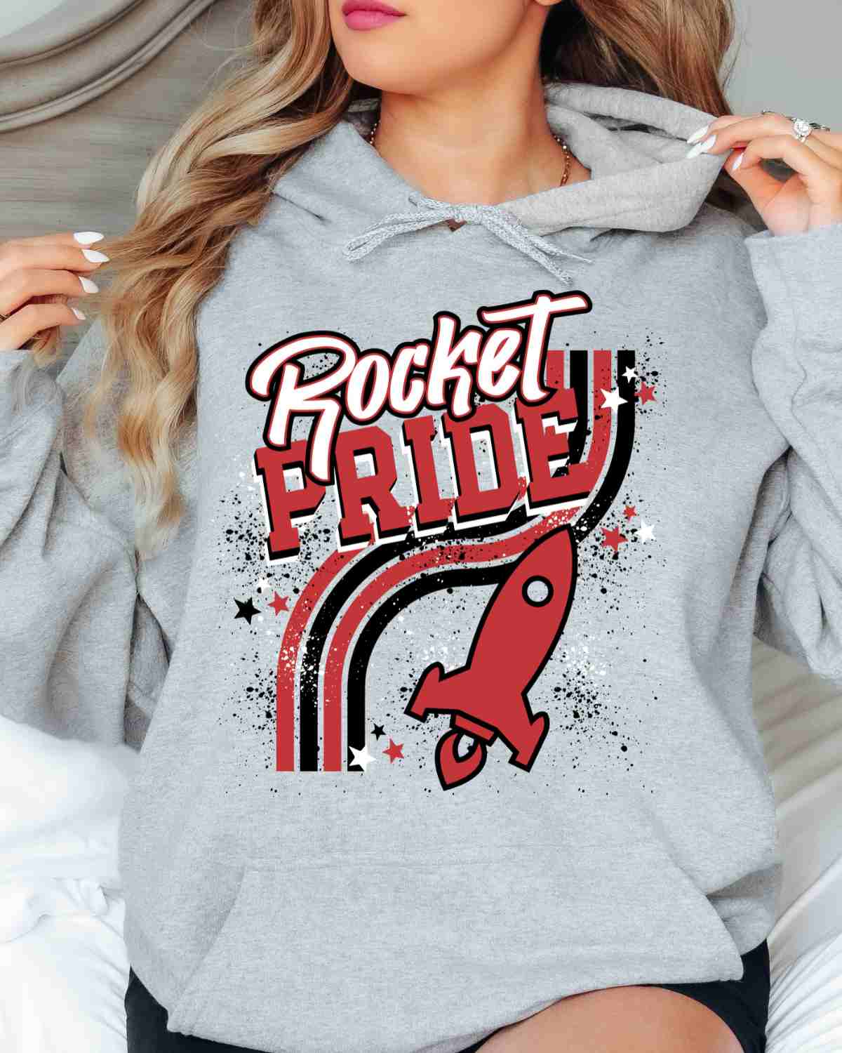 Rocket Pride Wavy Stripes DTF Transfer