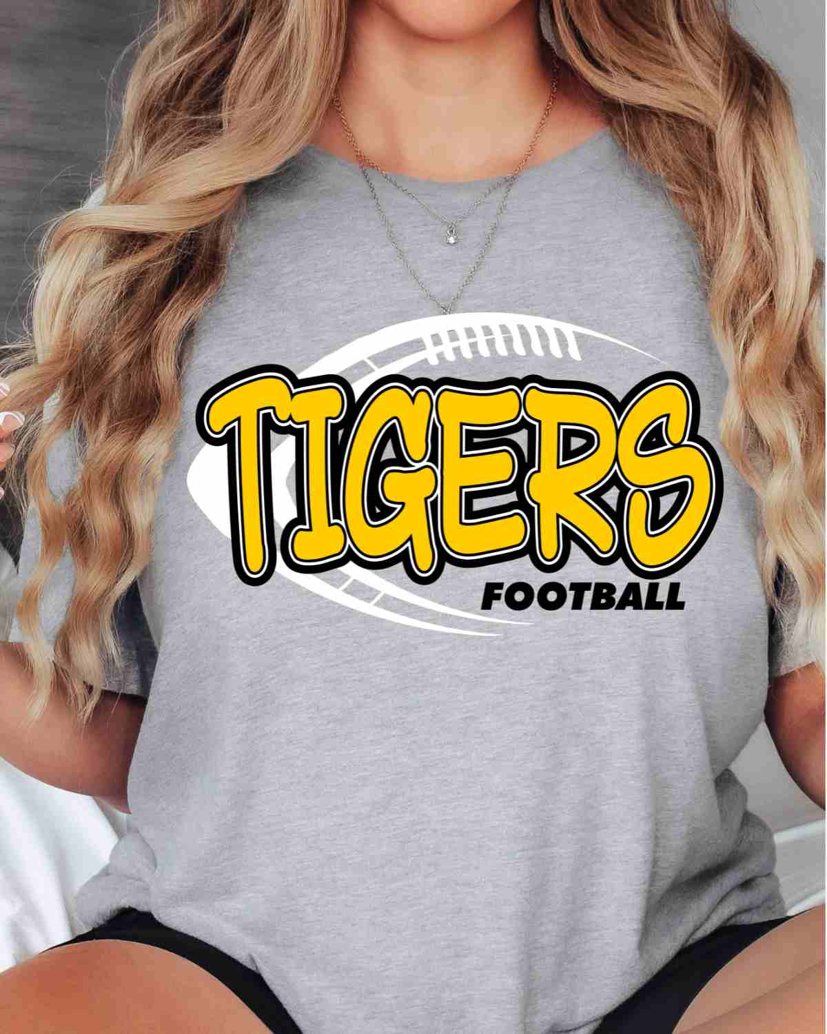 Tigers Football Graffiti DTF Transfer