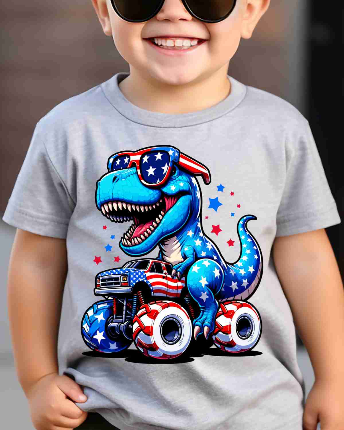 T-Rex USA Monster Truck DTF Transfer