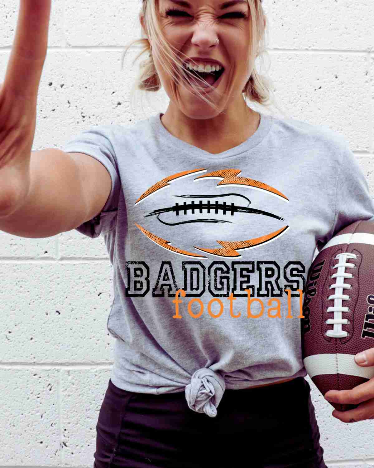 Badgers Football Tribal DTF Transfer