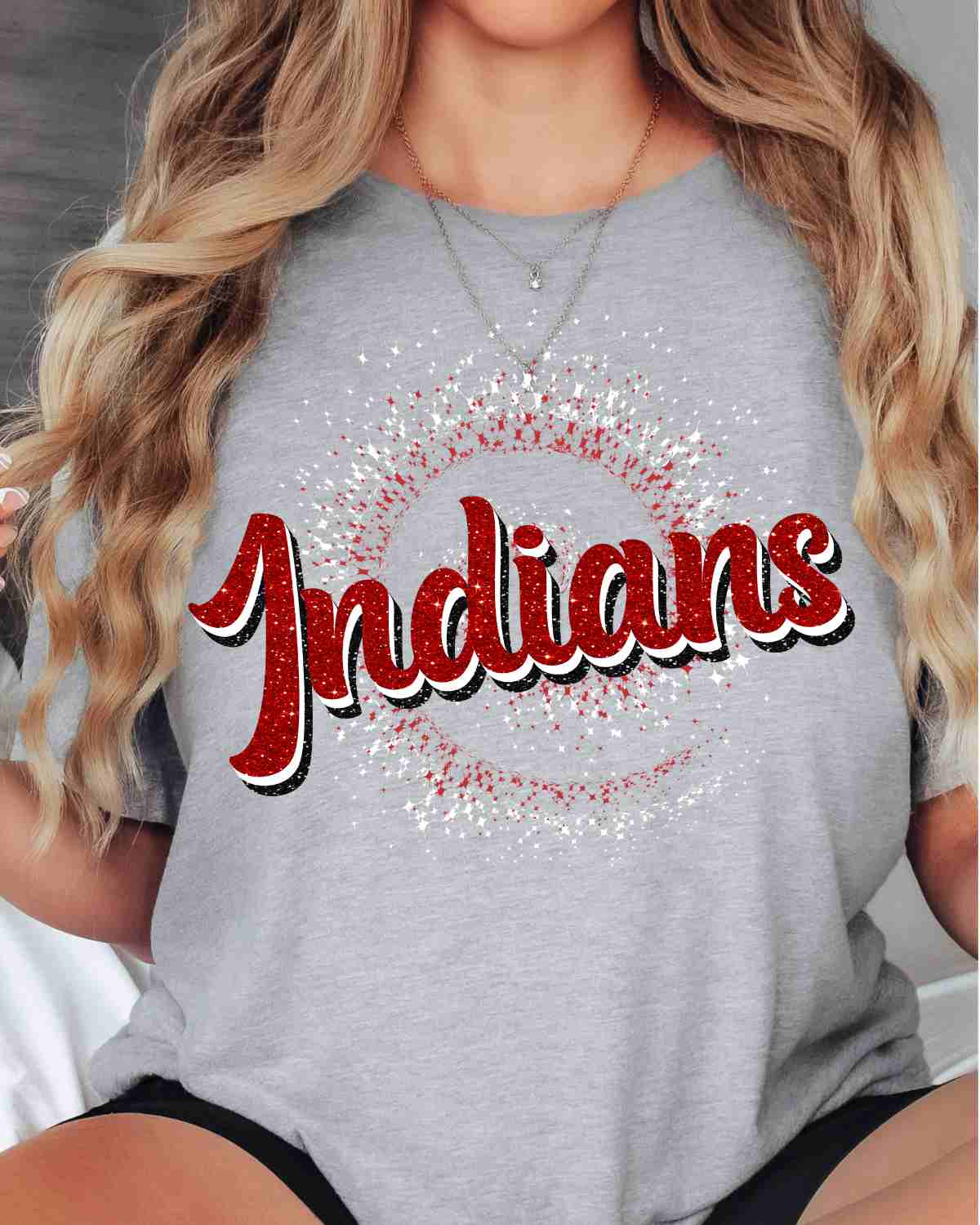 Indians Swirl DTF Transfer
