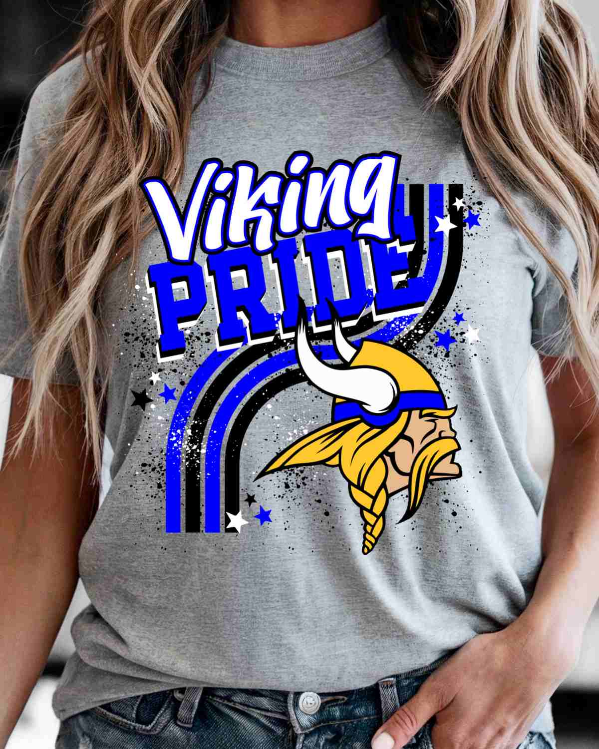 Viking Pride Wavy Stripes DTF Transfer