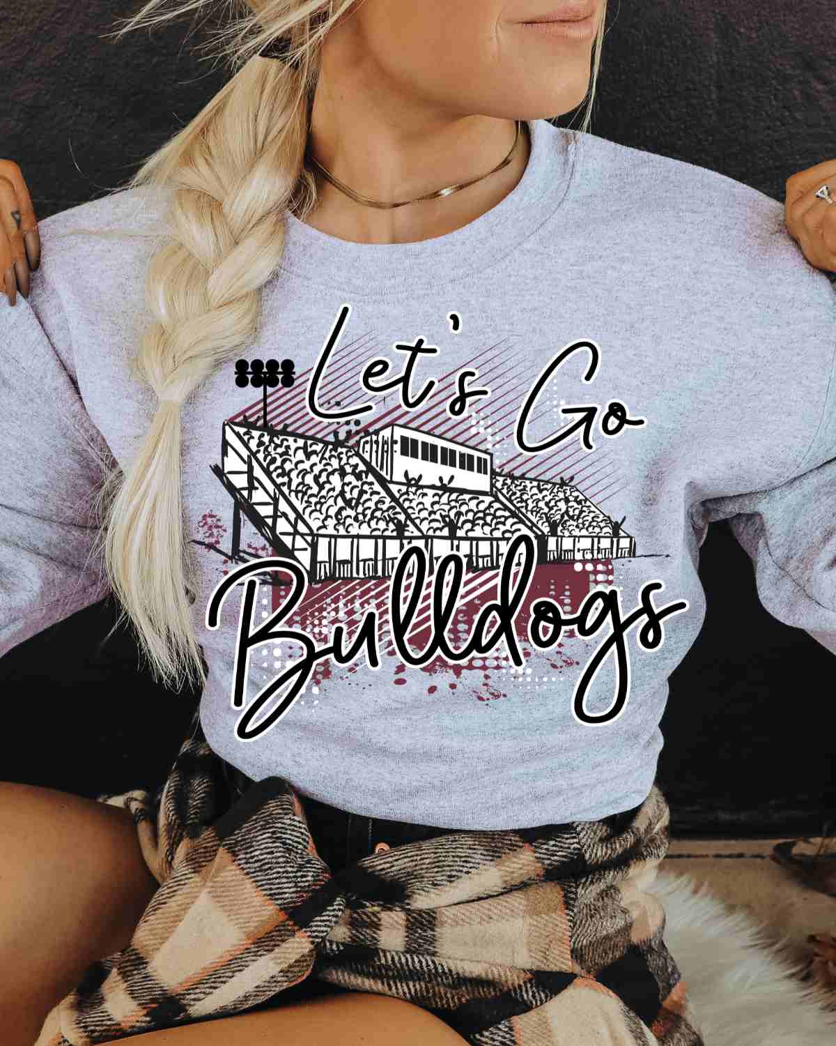 Let's Go Bulldogs Stadium DTF Transfer