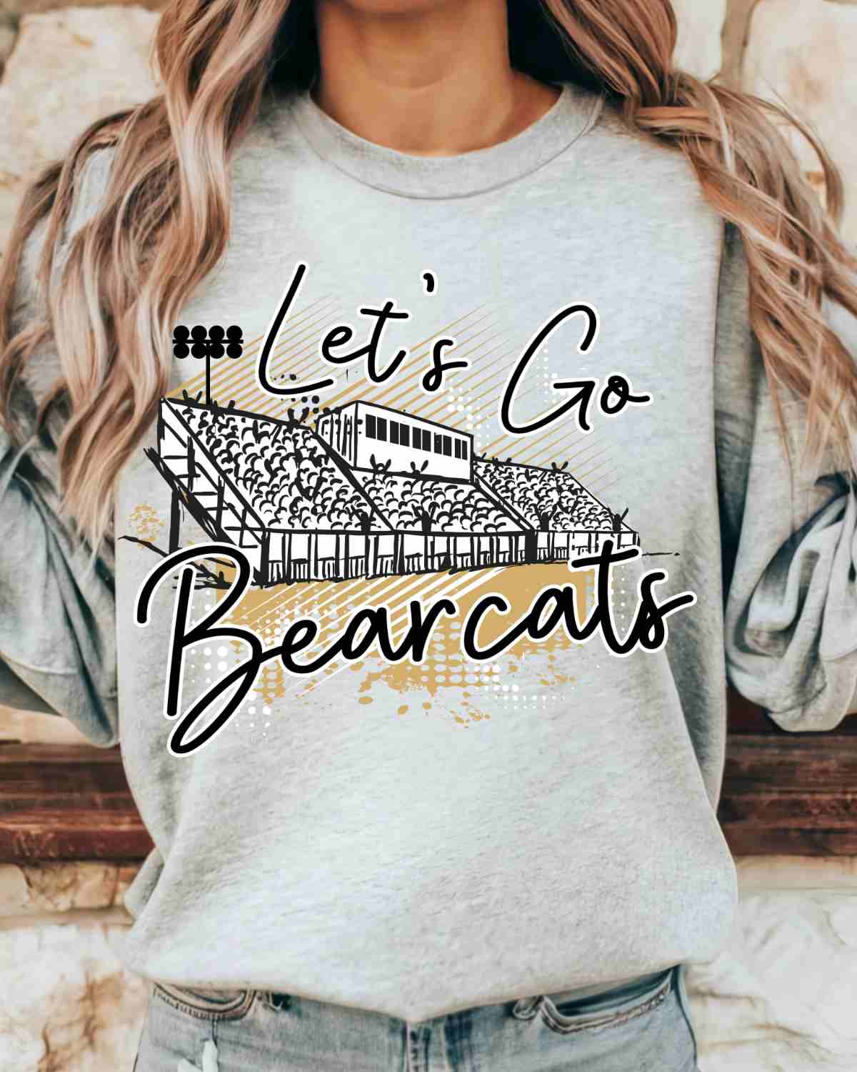 Let's Go Bearcats Stadium DTF Transfer