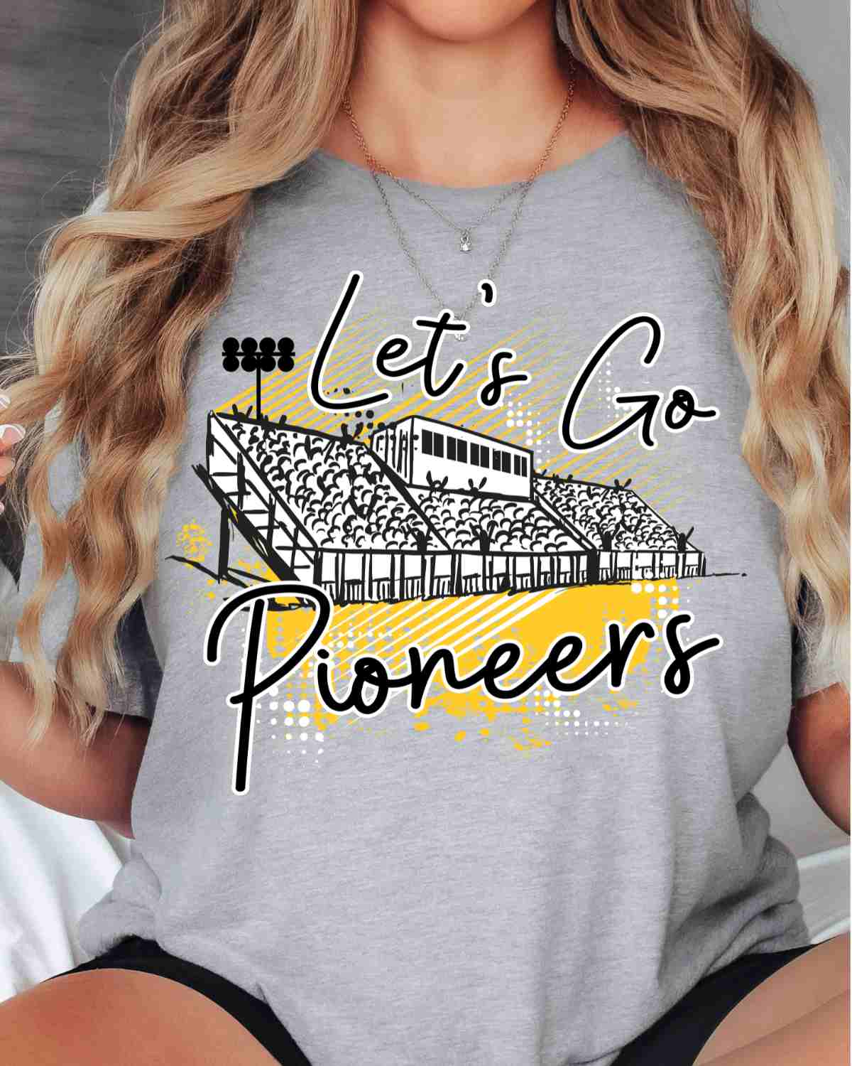 Let's Go Pioneers Stadium DTF Transfer