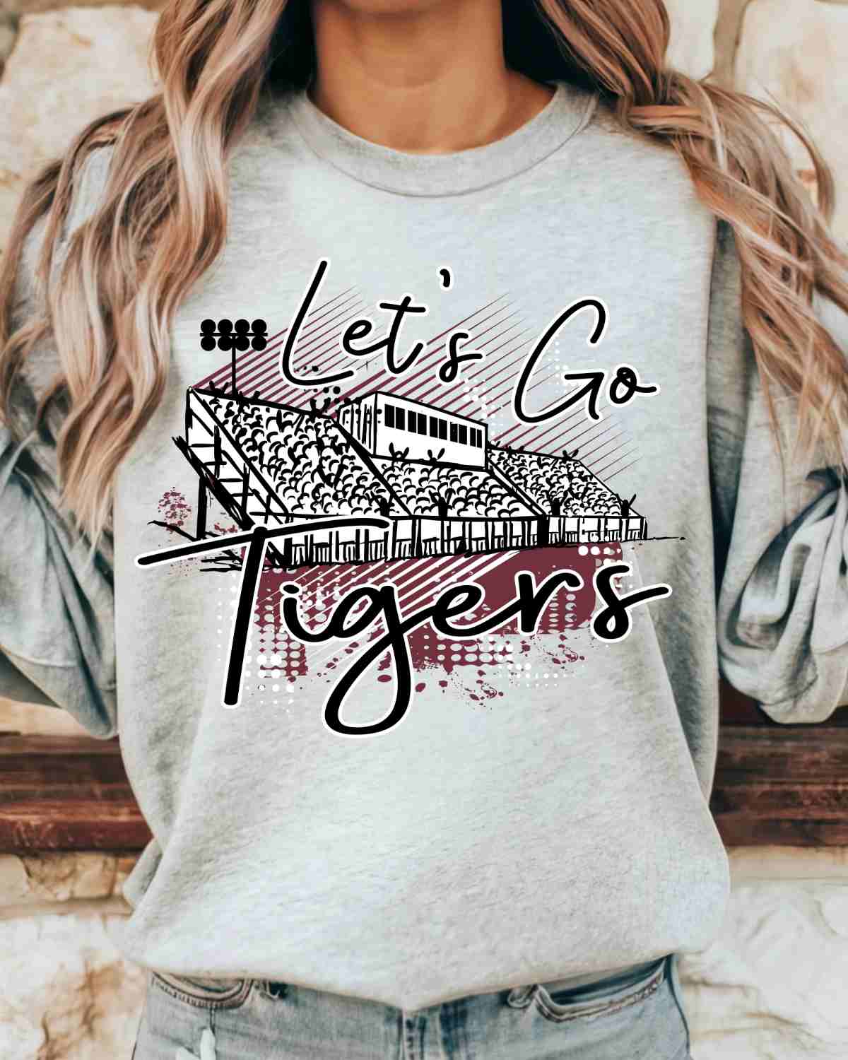 Let's Go Tigers Stadium DTF Transfer