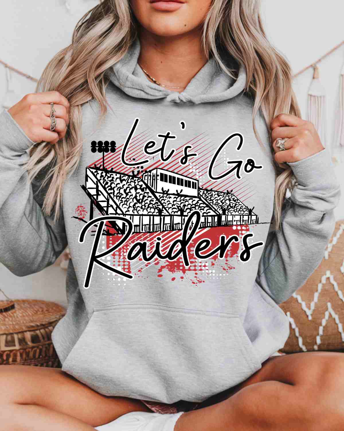 Let's Go Raiders Stadium DTF Transfer