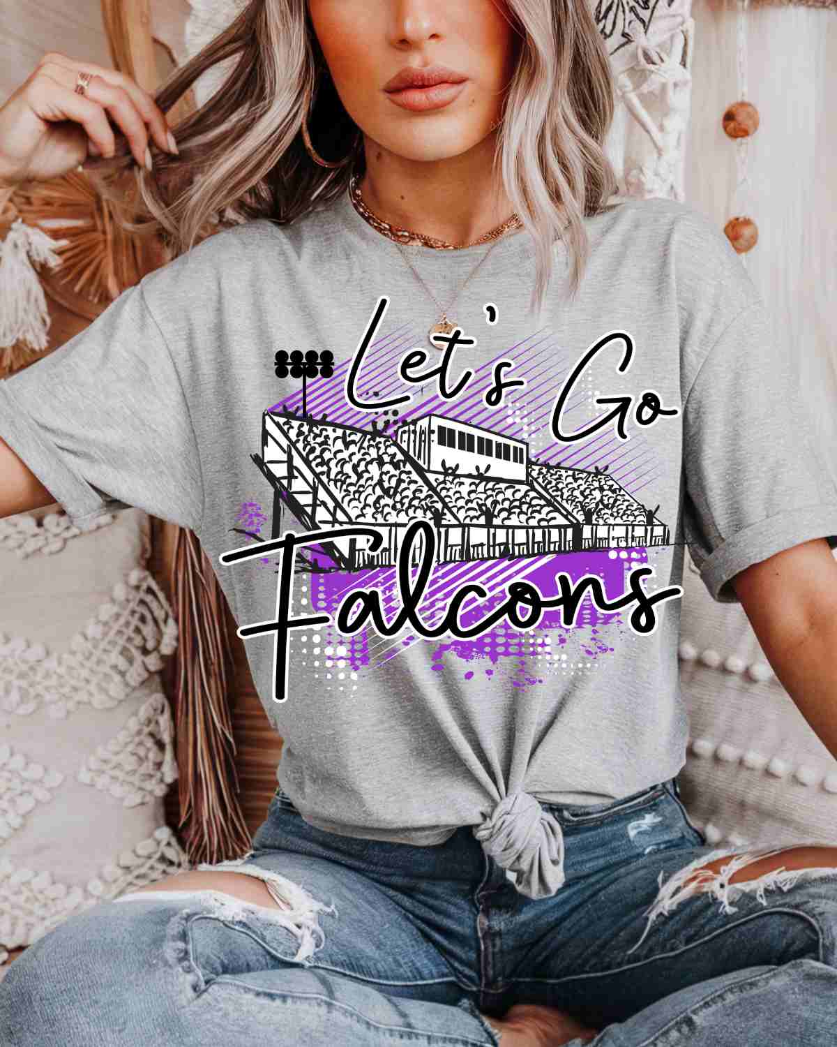 Let's Go Falcons Stadium DTF Transfer