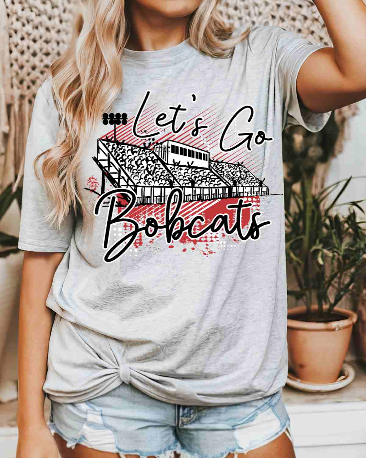 Let's Go Bobcats Stadium DTF Transfer