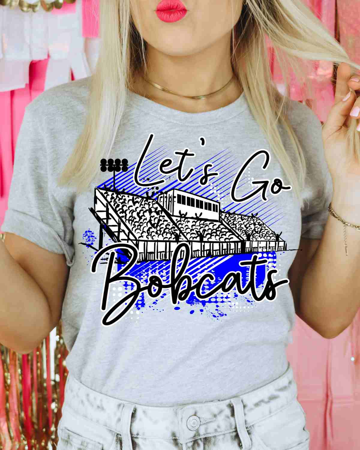 Let's Go Bobcats Stadium DTF Transfer