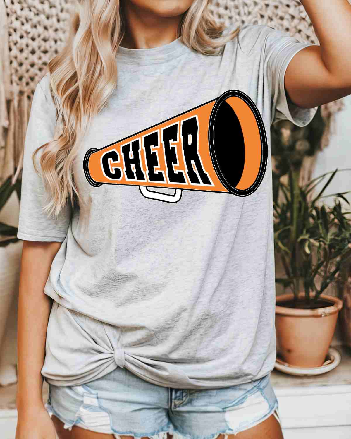 Cheer Megaphone DTF Transfer