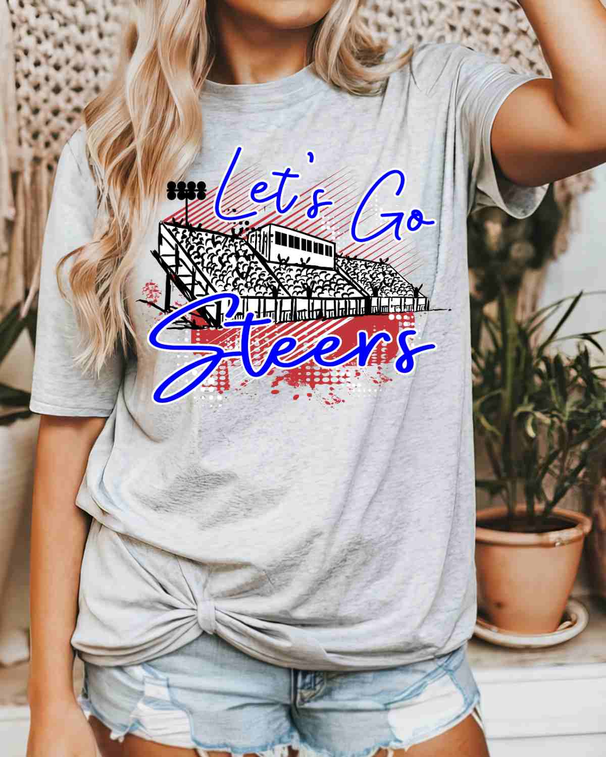 Let's Go Steers Stadium DTF Transfer