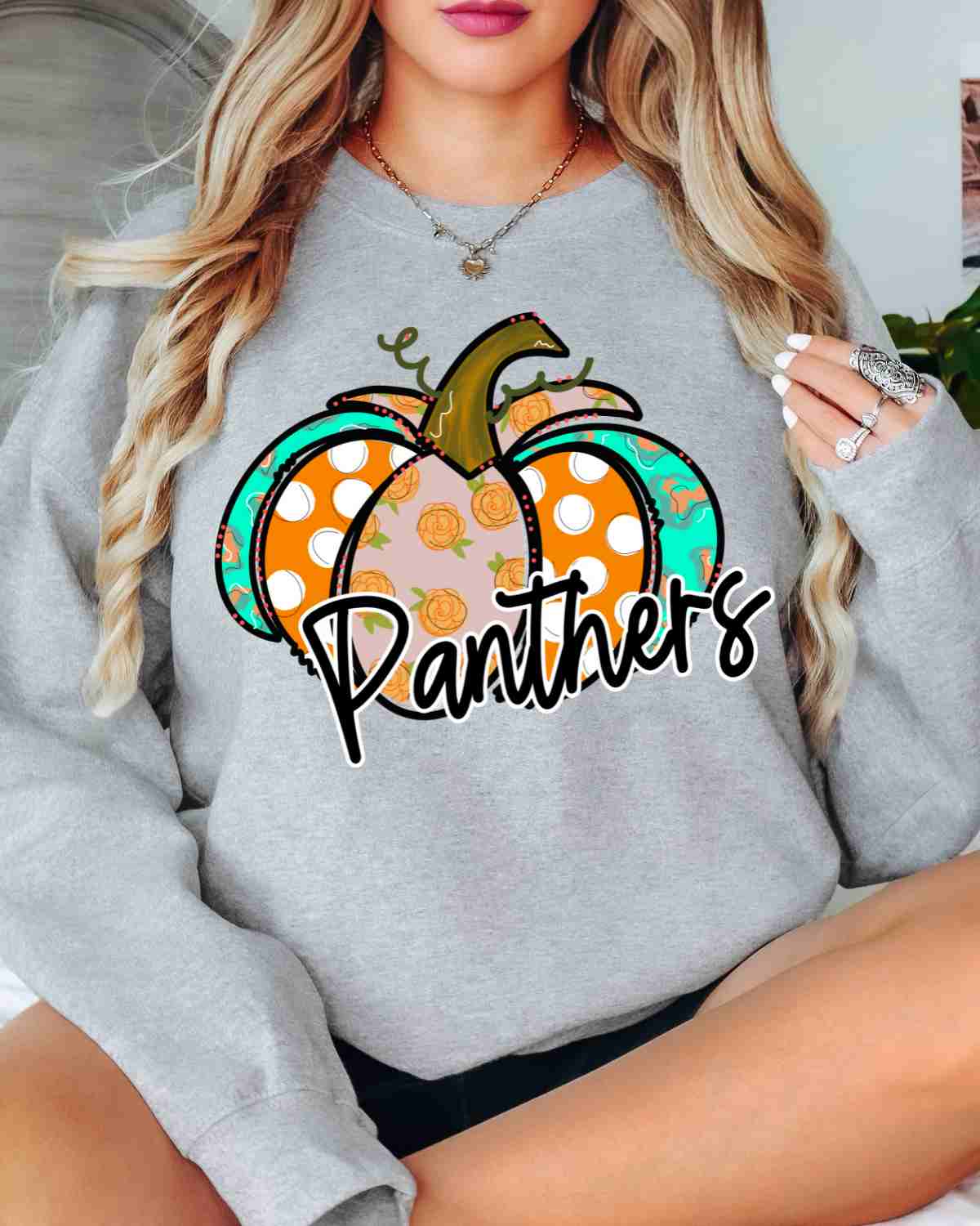Custom Name Pumpkin Pattern DTF Transfer