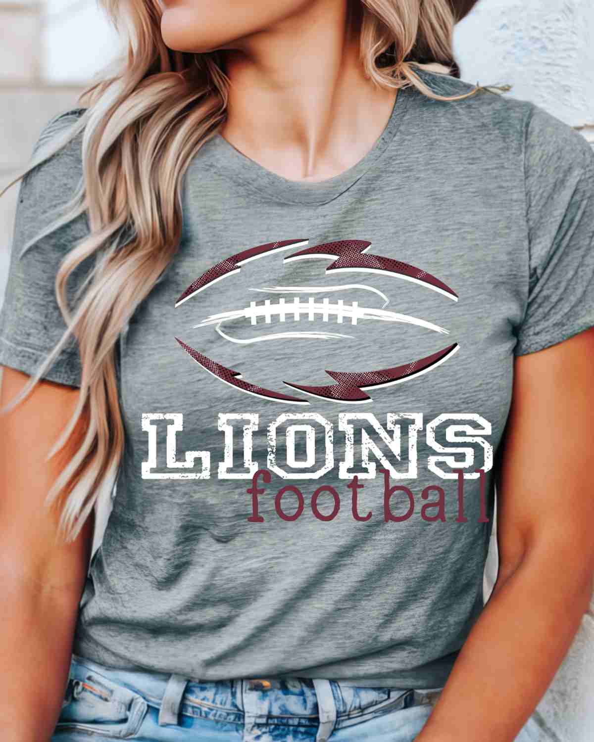 Lions Football Tribal DTF Transfer