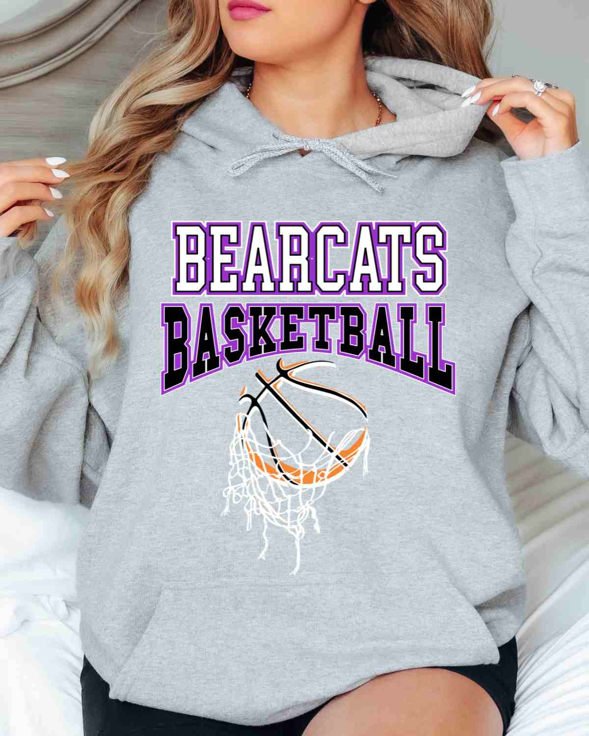 Bearcats Basketball Hanging Net DTF Transfer