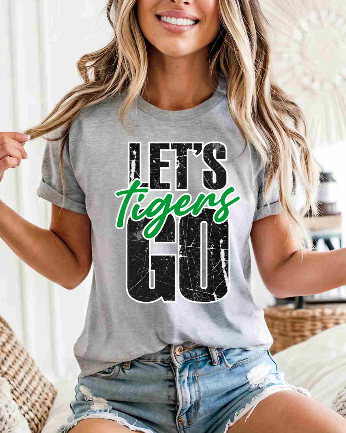 Let's Go Tigers DTF Transfer