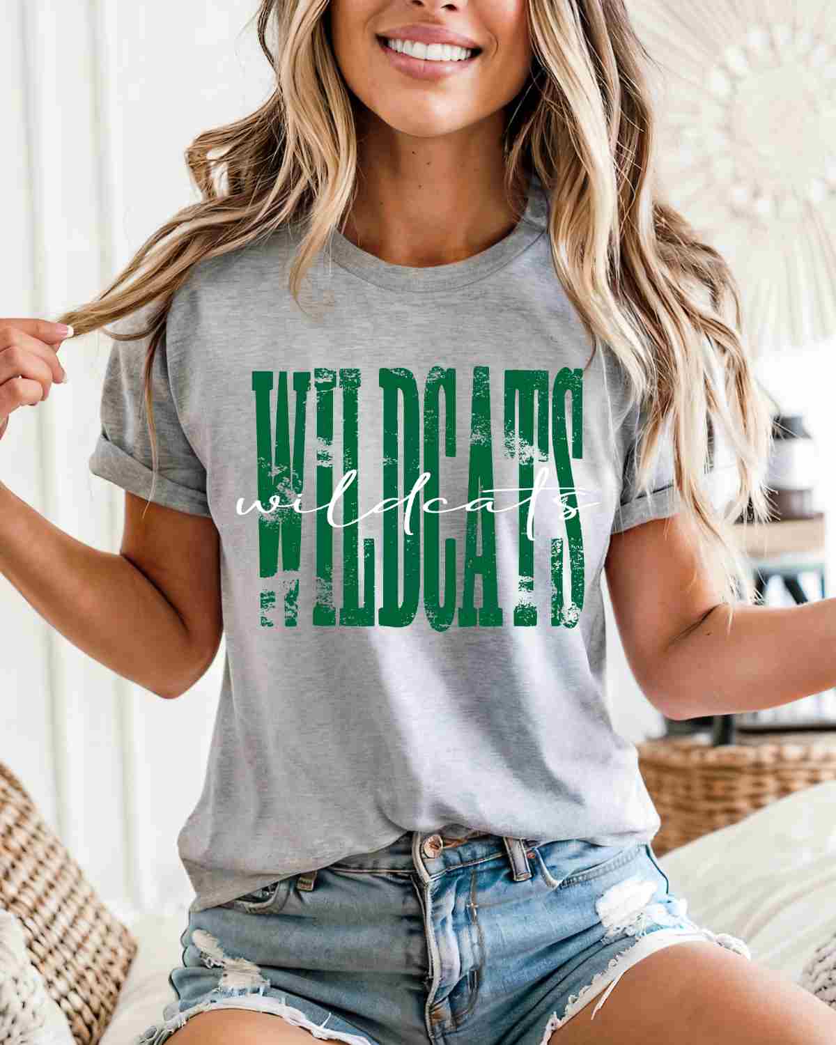 Wildcats Distressed DTF Transfer